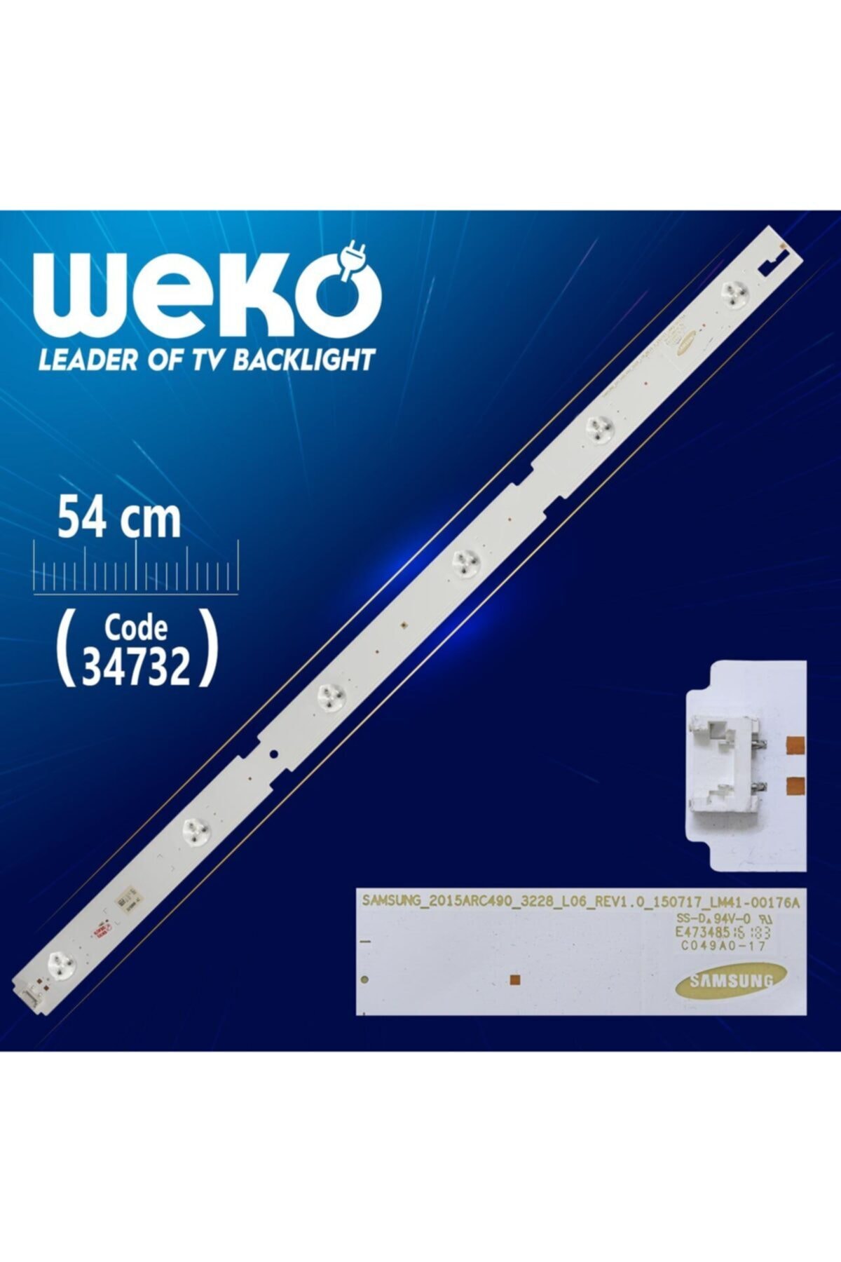 WEKO Samsung_2015arc490_3228_l06_rev1.0_150717_lm41-00176a - 54 Cm 6 Ledli - (wk-117) Alüminyum 36066 Il