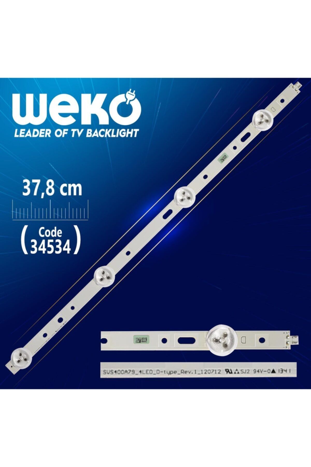 WEKO Svs400a79_4led_d-type_rev.1_120712 - 37.8 Cm 4 Ledli - (wk-004)