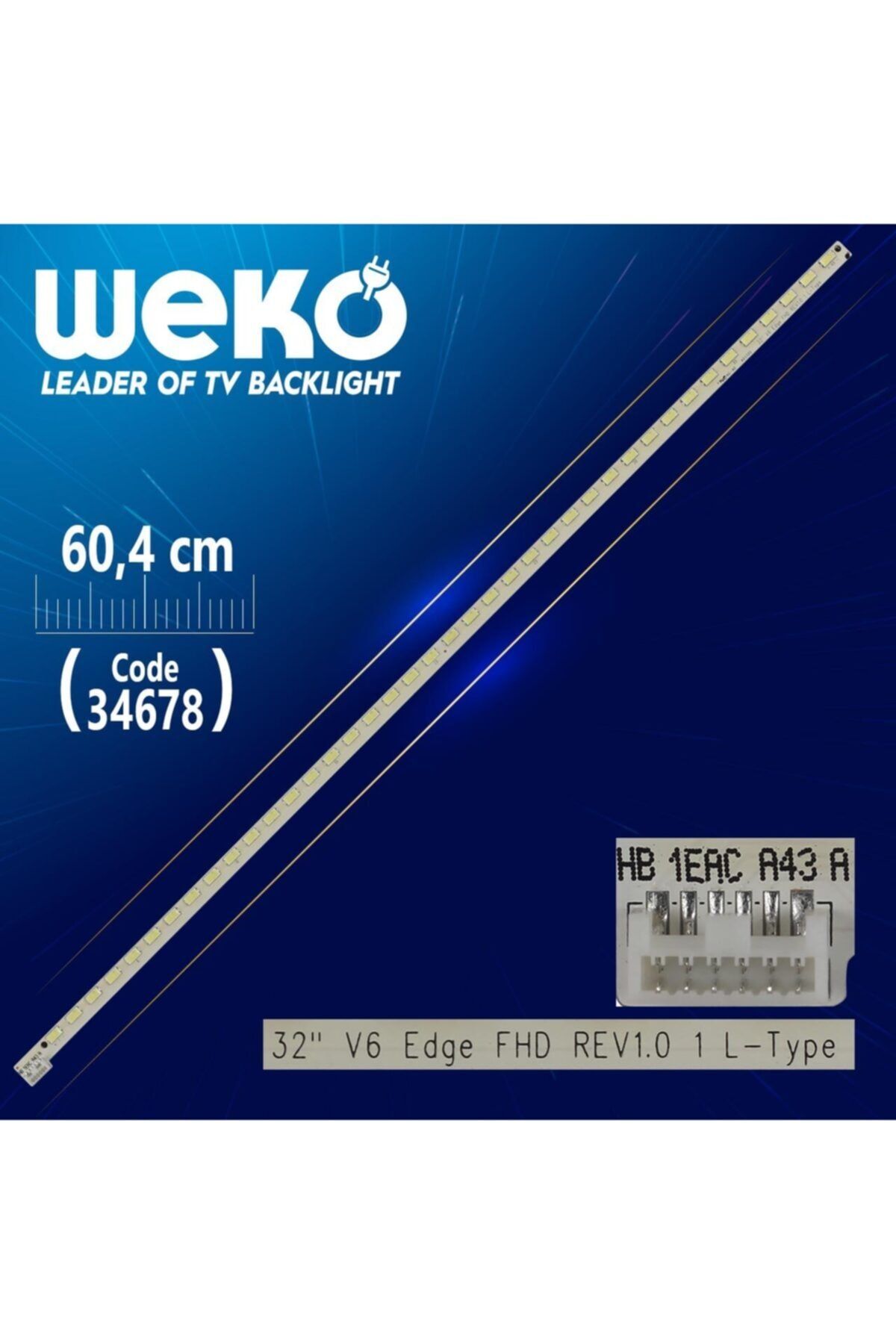 WEKO 32 V6 Edge Fhd Rev1.0 1 L-type - 40.5 Cm 40 Ledli (wk-586)