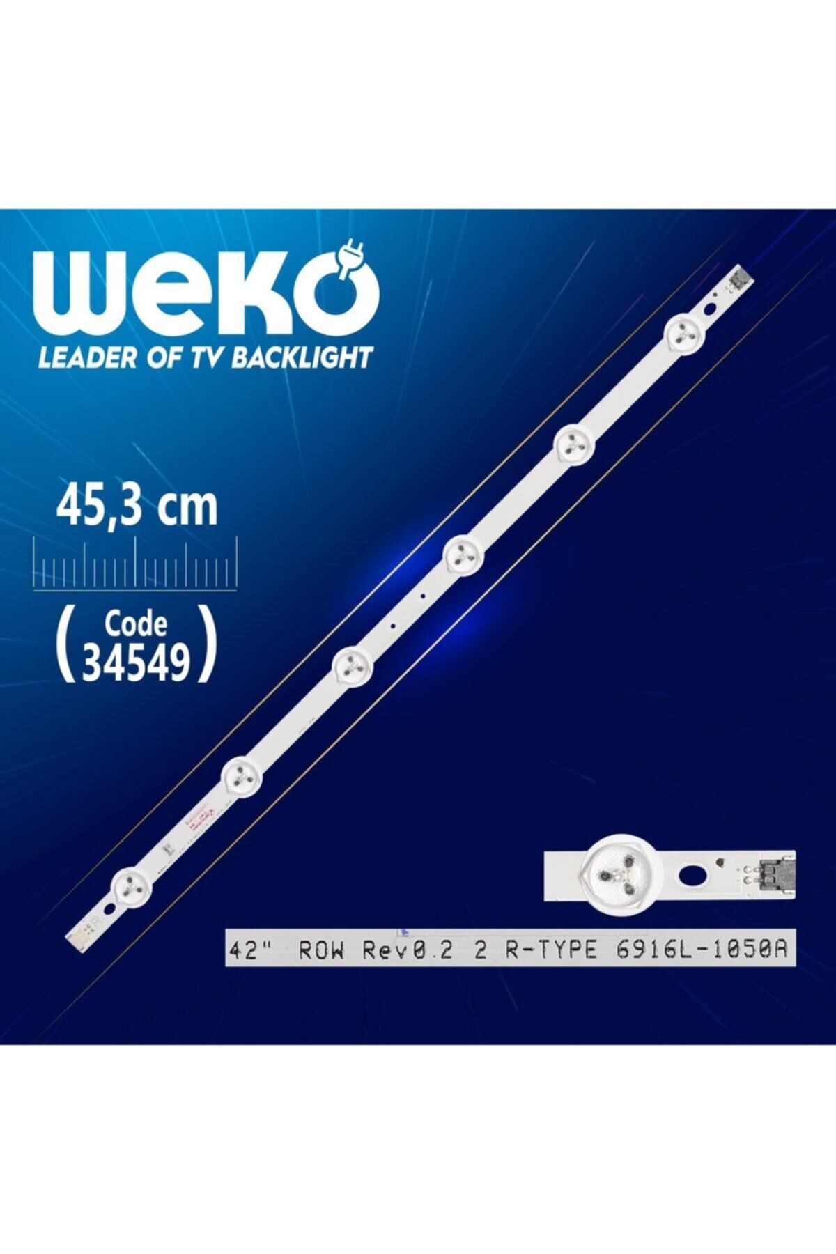 WEKO 42 Row Rev0.2 2 R-type 6916l-1050a - 45.3 Cm 6 Ledli (wk-622)