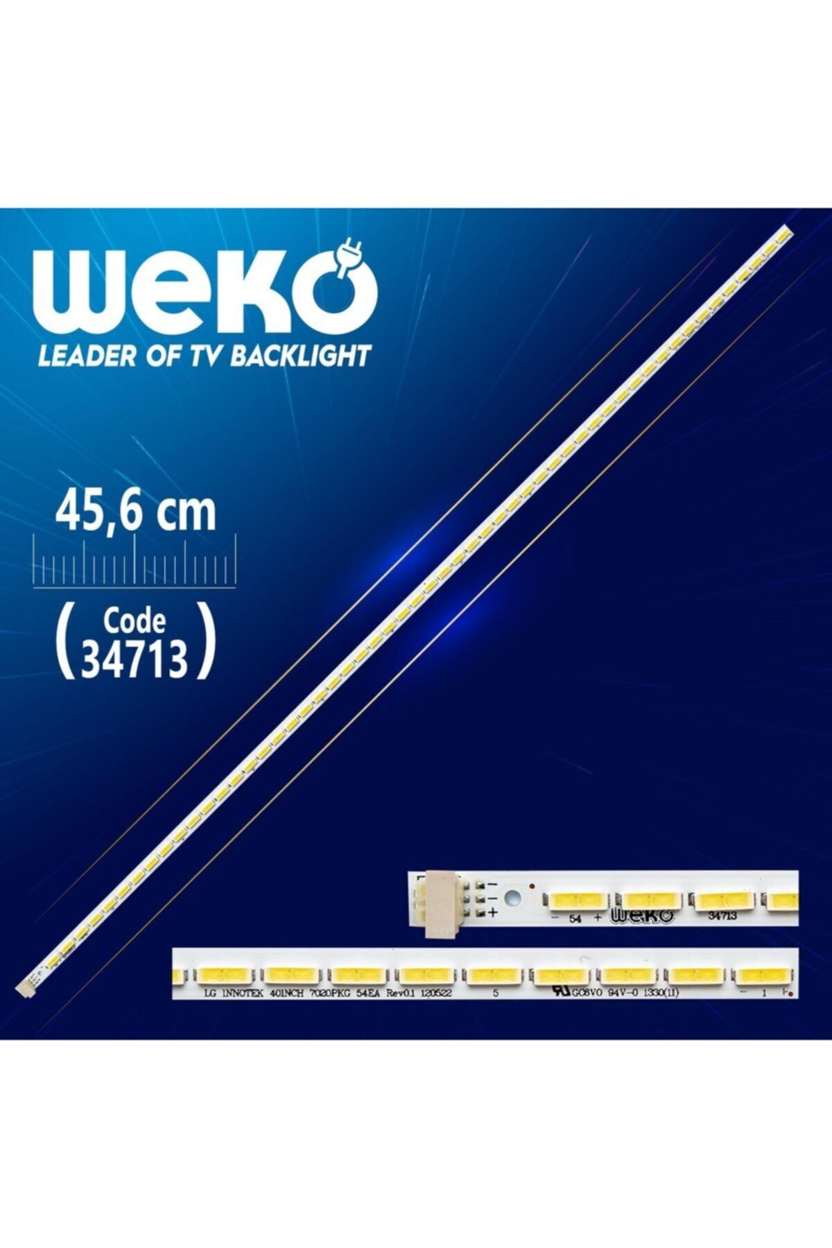 WEKO 40ınch 7020pkg 54ea Rev0.1 120522 - 45.6 Cm 54 Ledli - (wk-020) Soketsizdir