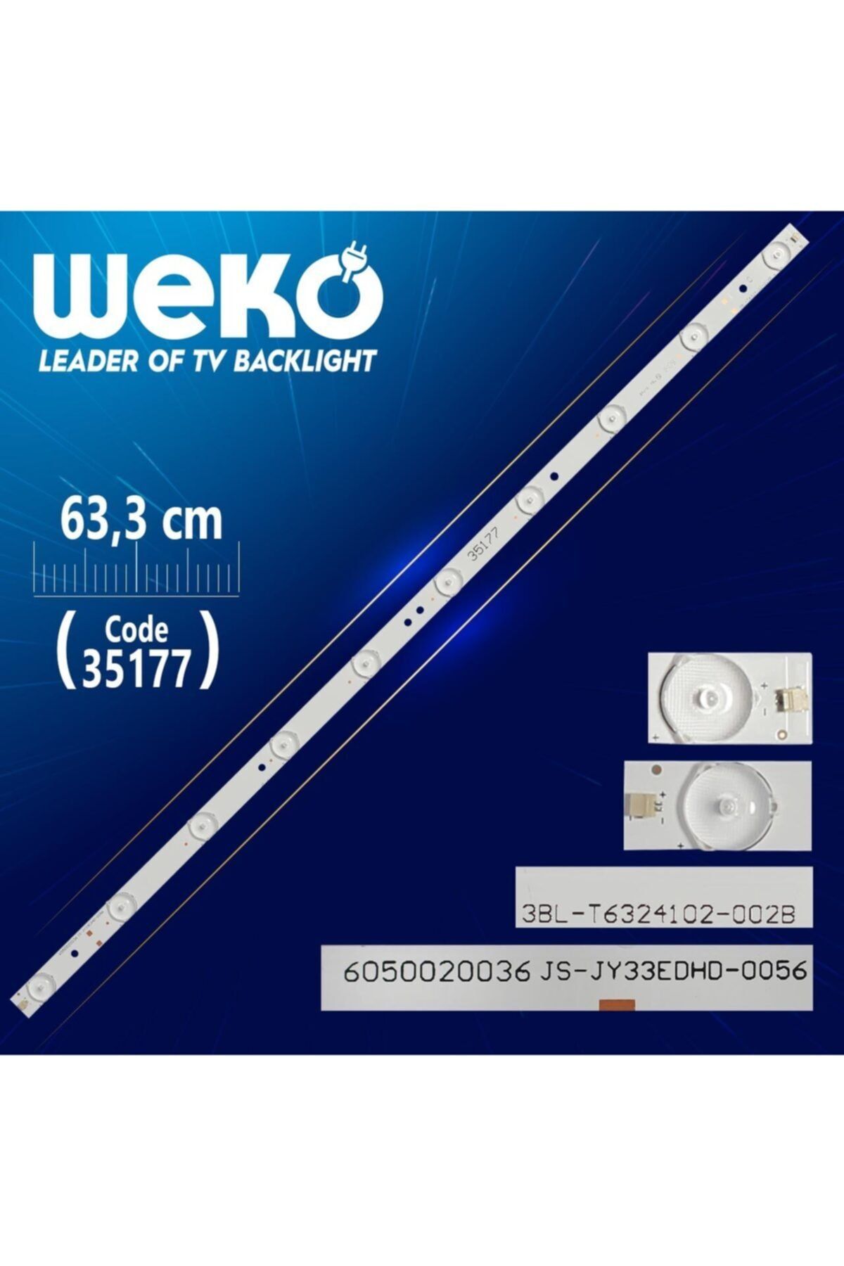 WEKO 3bl-t6324102-002b C 605020036 Js-gy33edhd-0056 - 63.2 Cm 10 Ledli - (wk-120)