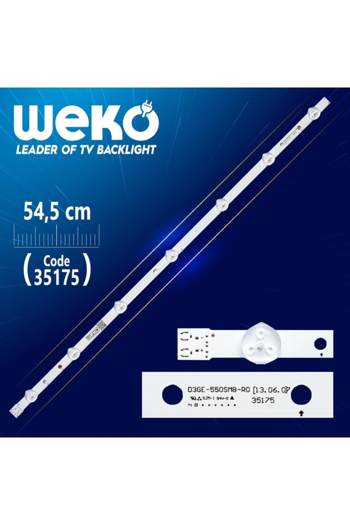 WEKO D3ge-550smb-r0 - Samsung_2013svs55_3228n1_b2_r07 - 54.5 Cm 7 Ledli - (wk-483) Soketsiz