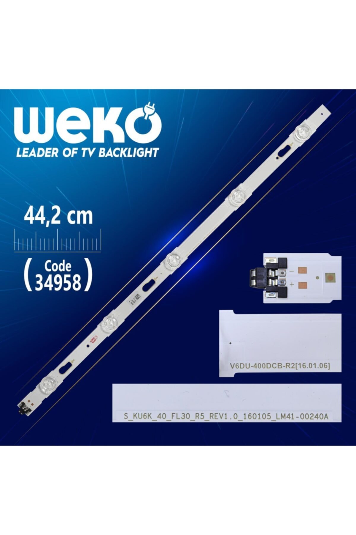 WEKO S_ku6k_40_fl30_r5_rev1.0_160105_lm41-00240a - 44.2 Cm 5 Ledli - (wk-778)
