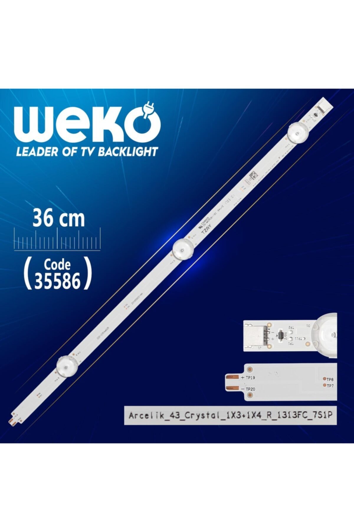MERTER Arcelik_43_crystal_1x3+1x4_r_1313fc_7s1p Rev.v0 - Tzay - 36 Cm 3 Ledli - (wk-1099)