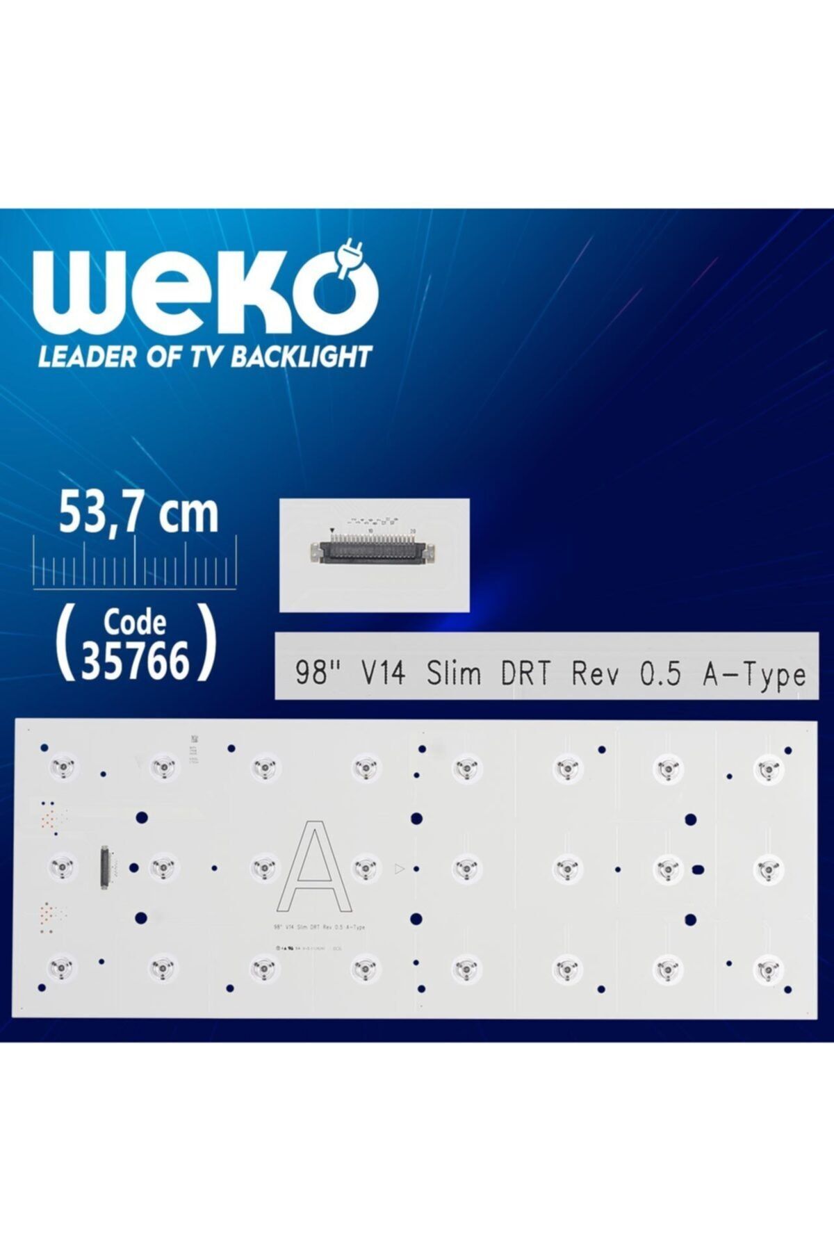 MERTER 98 V14 Slim Drt Rev 0.5 A-type - 53.7 Cm 24 Ledli - (wk-1234)
