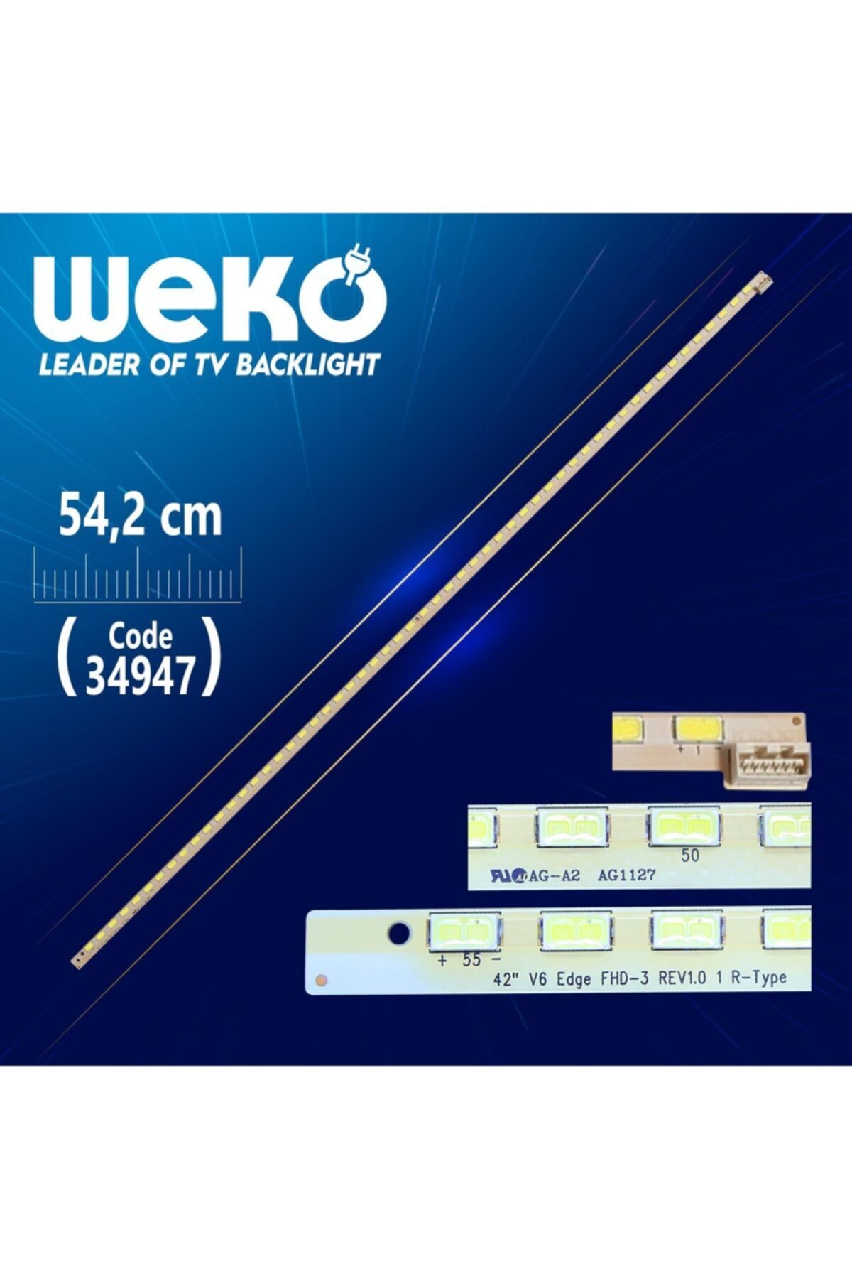 WEKO 42 V6 Edge Fhd-3 Rev1.0 1 R-type - 54.2 Cm 55 Ledli - (wk-776)