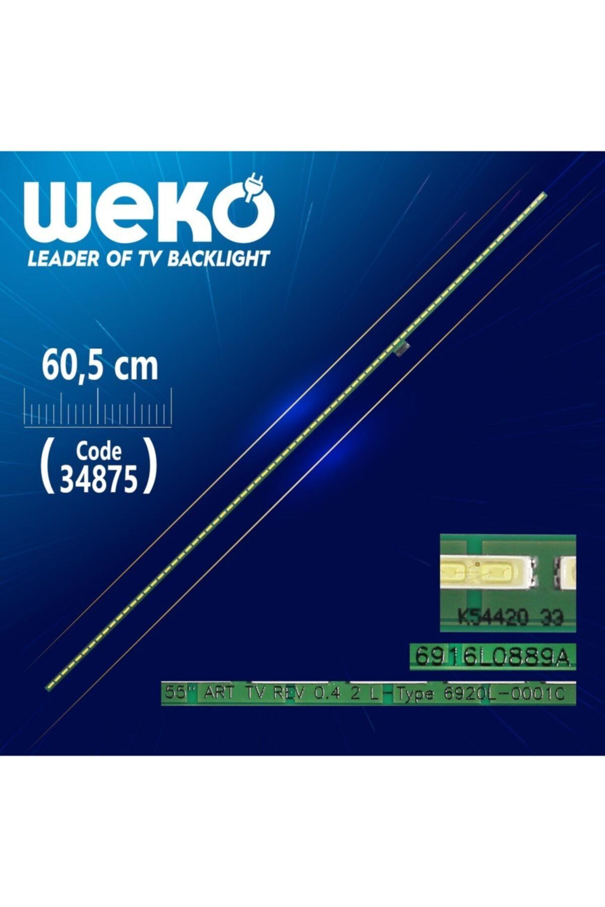 WEKO 55 Art Tv Rev 0.4 2 L-type 6920l-0001c - 60.5 Cm 72 Ledli - (wk-728)