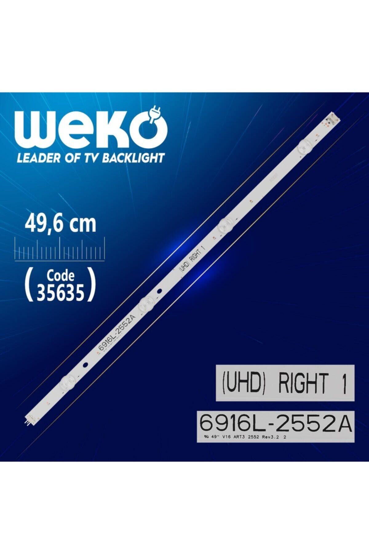 WEKO 49 V16 Art3 2552 Rev3.2 2 - (uhd) Rıght 1 - 49.6 Cm 4 Ledli - (wk-283)