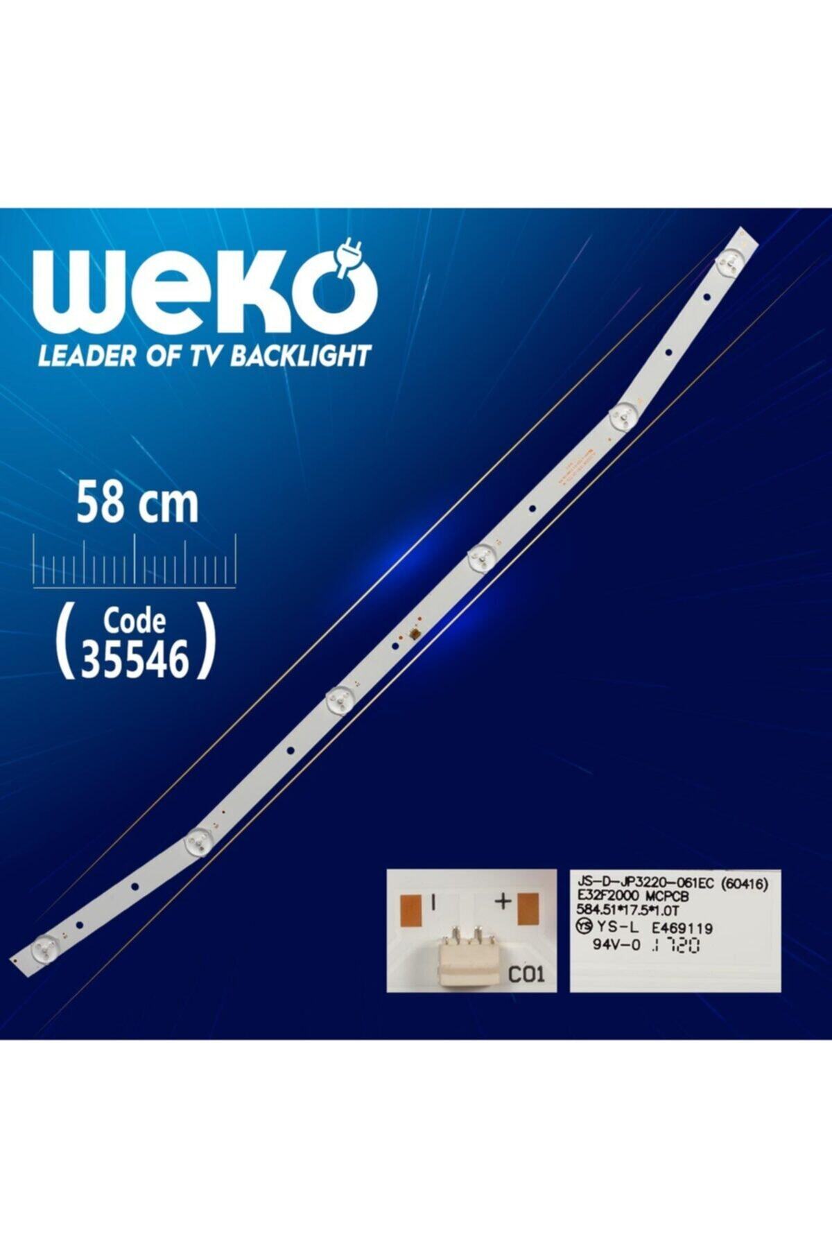 MERTER Js-d-jp3220-061ec (60416) E32f2000 Mcpcb 584.51*17.5*1.0t - 58 Cm 6 Ledli - (wk-1075)