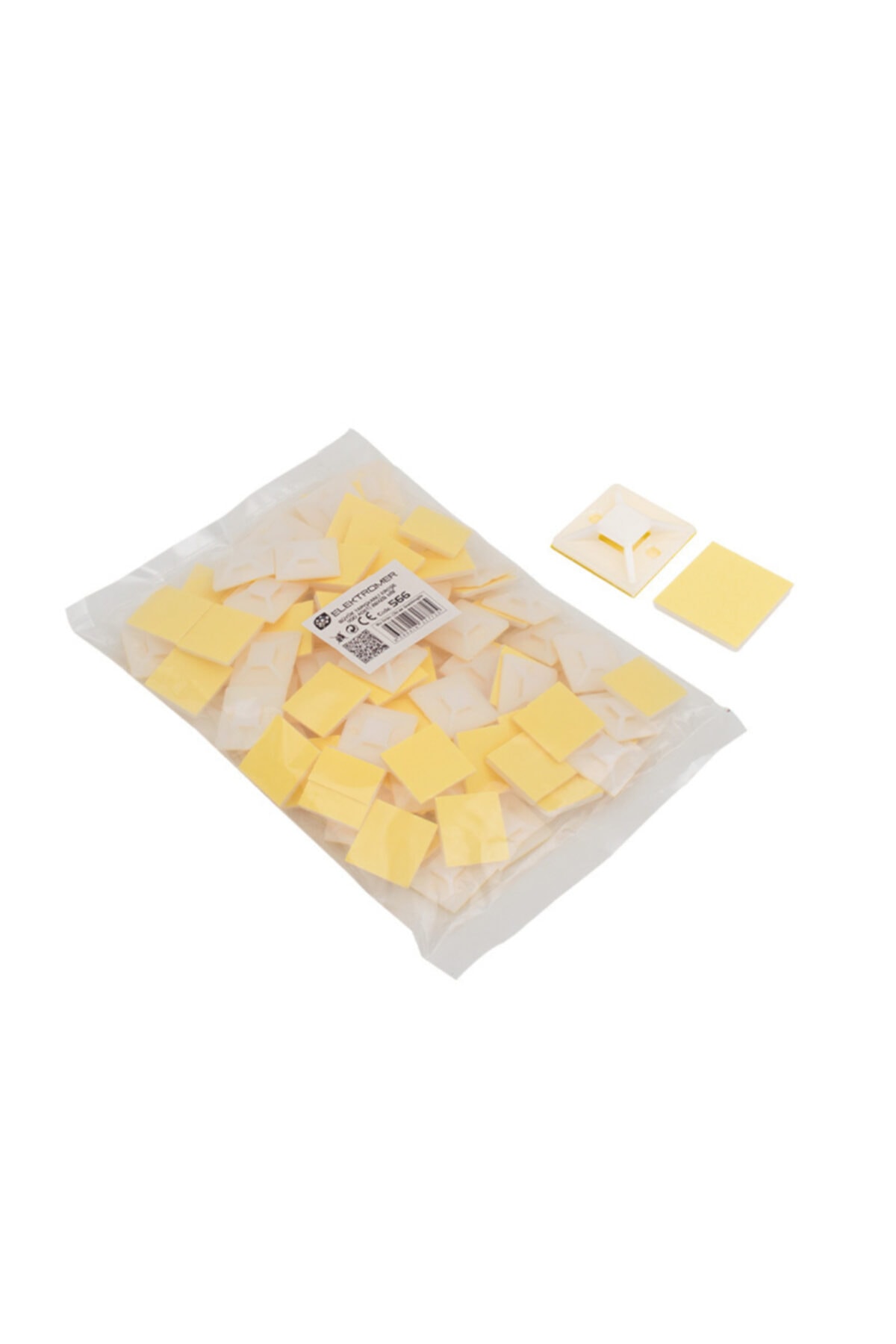 Powermaster Büyük Yapışkanlı Kroşe 30x30 Mm (100 Adet)
