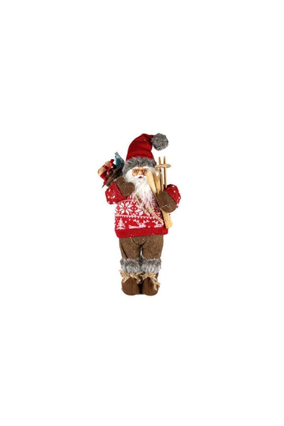 Porland Noel Baba Kırmızı Kayakçı 40cm