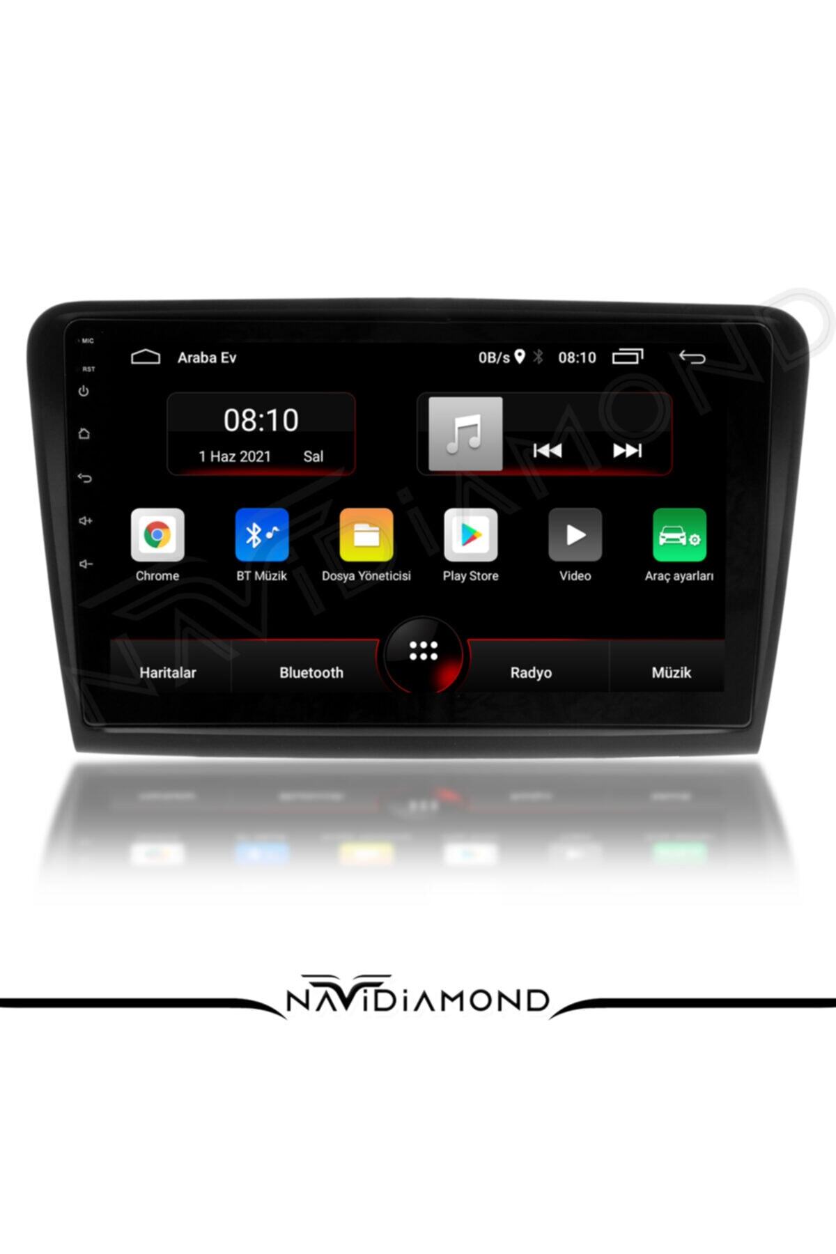 NAVİDİAMOND Audi A3 2012-2015 2 Gb Ram 32 Gb Hafıza Android 10.1 Multımedia Navigasyon Teyp