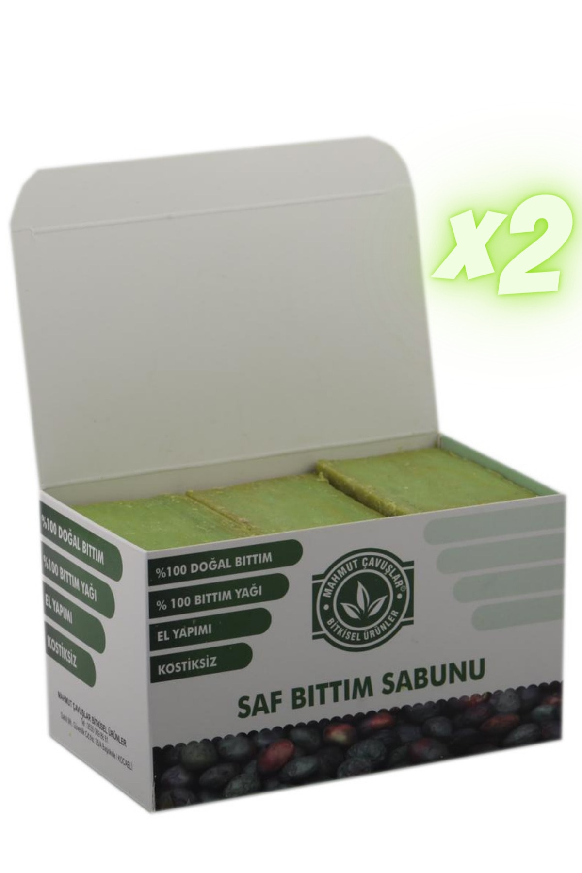Mahmut Çavuşlar Bitkisel Ürünler 1 Kg Siirt El Yapımı Saf Bıttım Sabunu(6 KALIP)