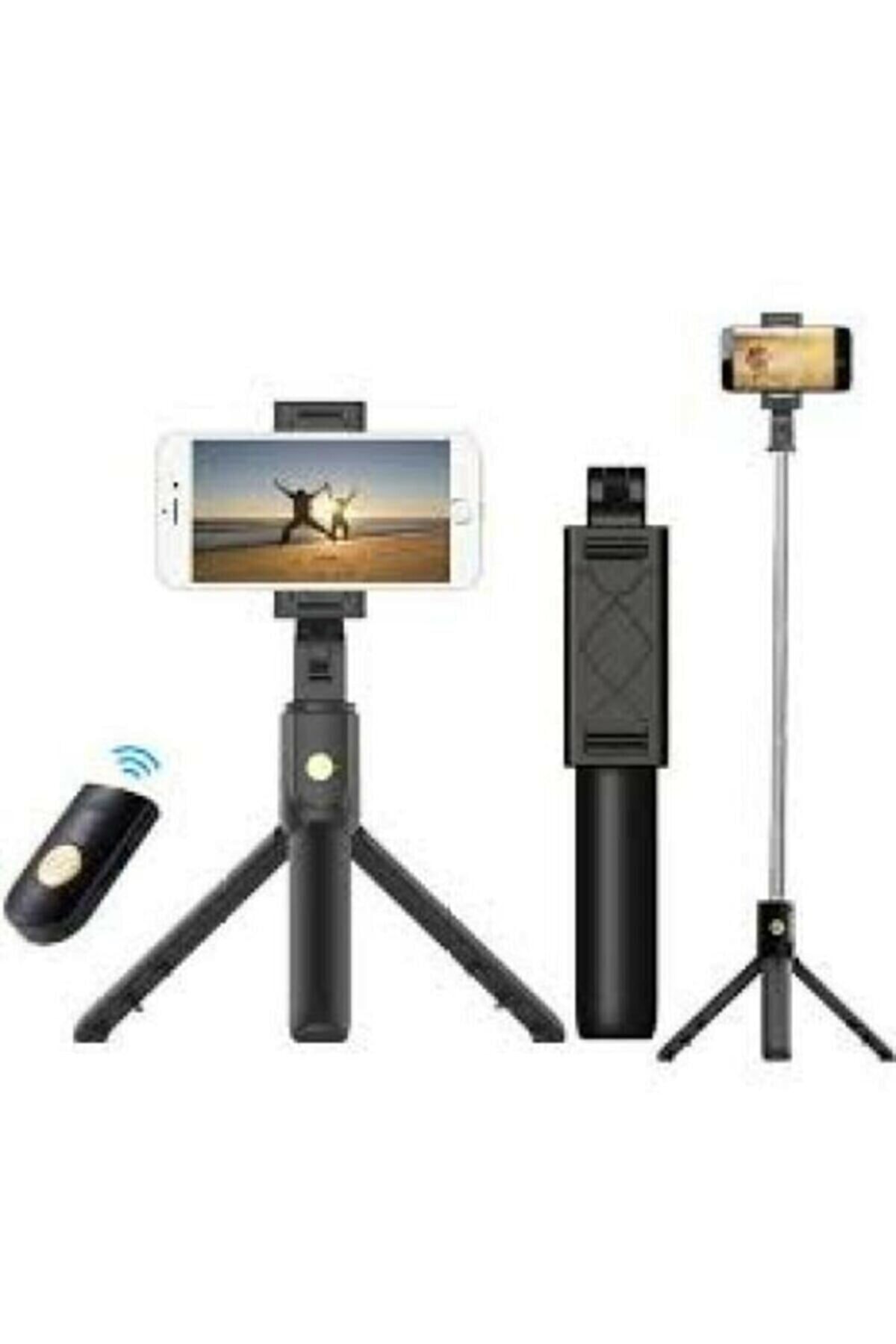 KOİ TECH Acl K07 Kumandalı Tripod Monopod Bluetoothlu Selfie Çubuğu