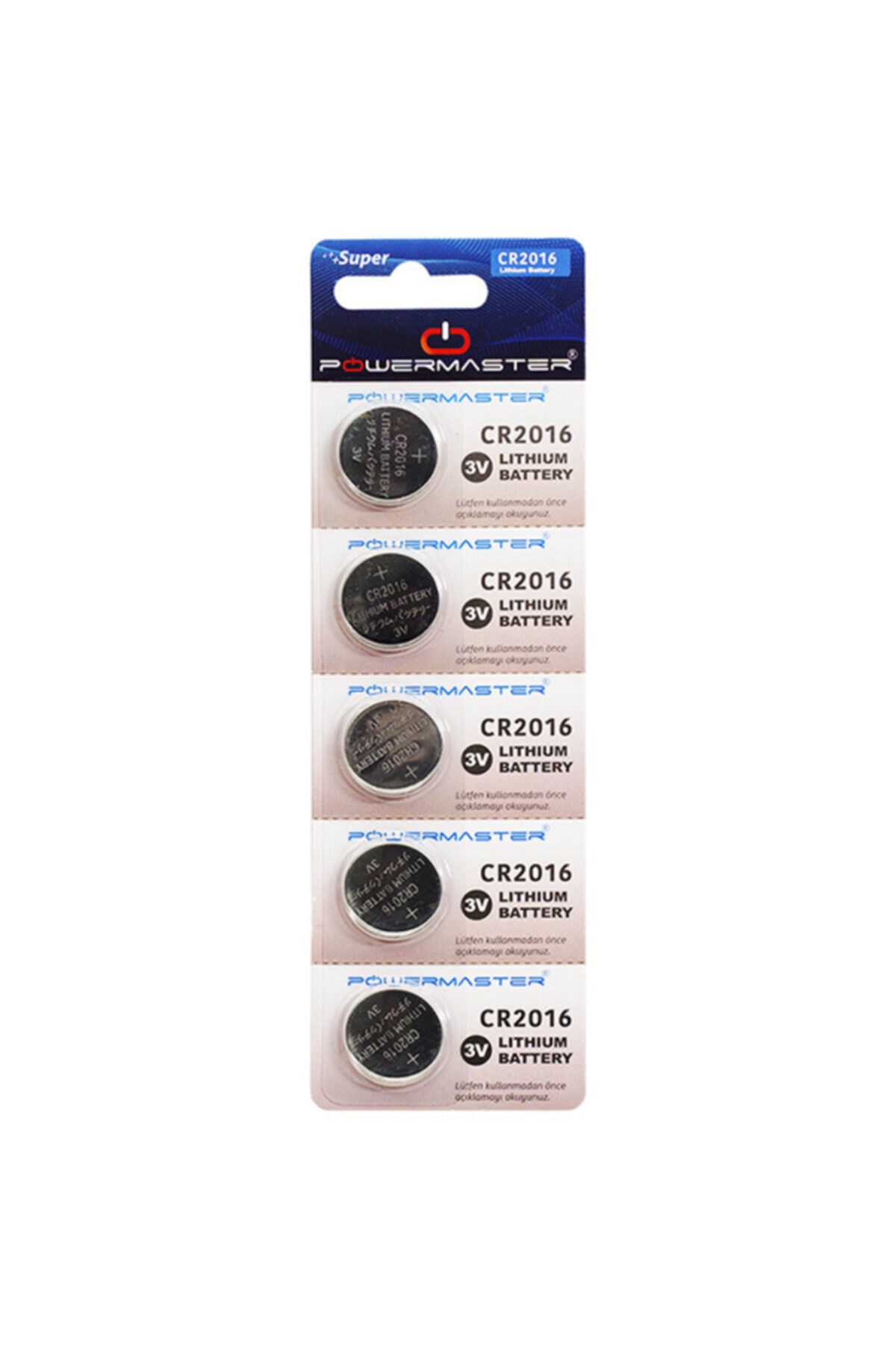 Powermaster Cr2016 3 Volt Lityum Para Pil 5li Paket