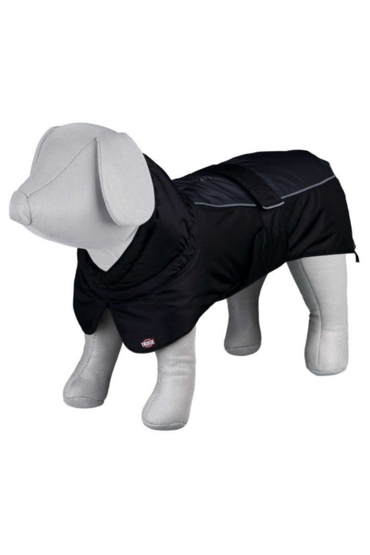 angel store Köpek Paltosu M 50cm Siyah/gri