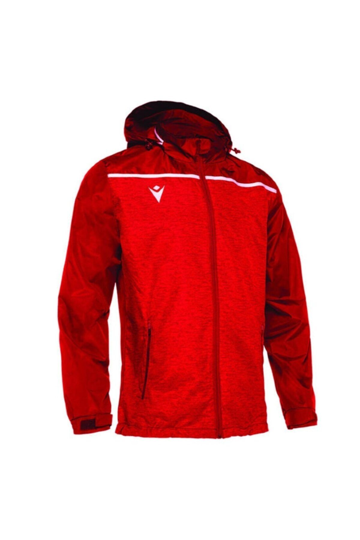 MACRON Erkek Yağmurluk Tully Full Zıp Wındbreaker Red Wht 93550201