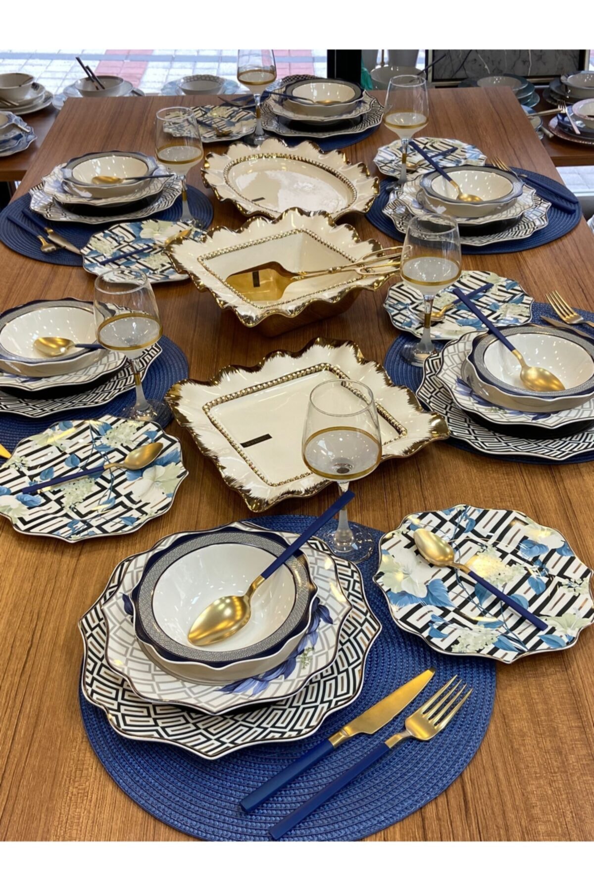 MD MİMOZA DEKOR 64 Parça 6 Kişilik Milano Sofra Seti