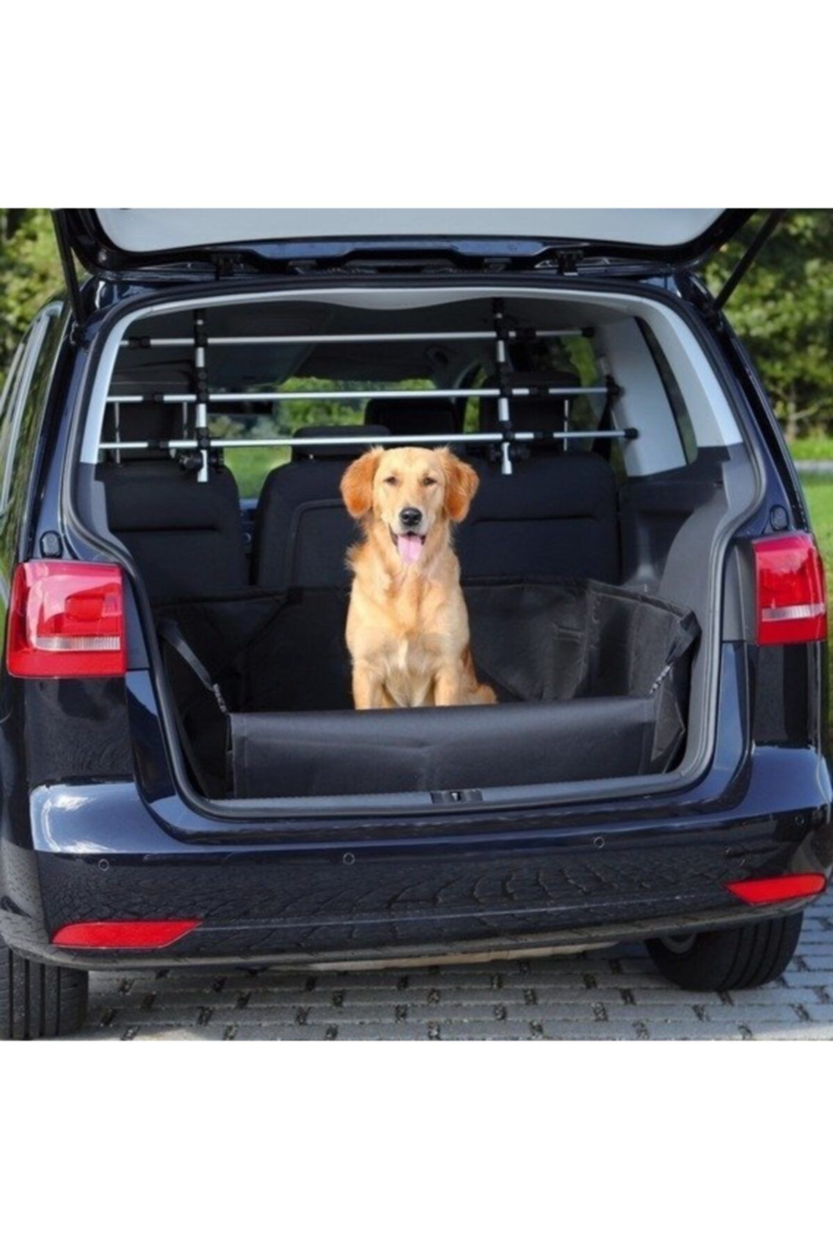 angel store Köpek Için Bagaj Örtüsü 1,64x1,25m Siyah