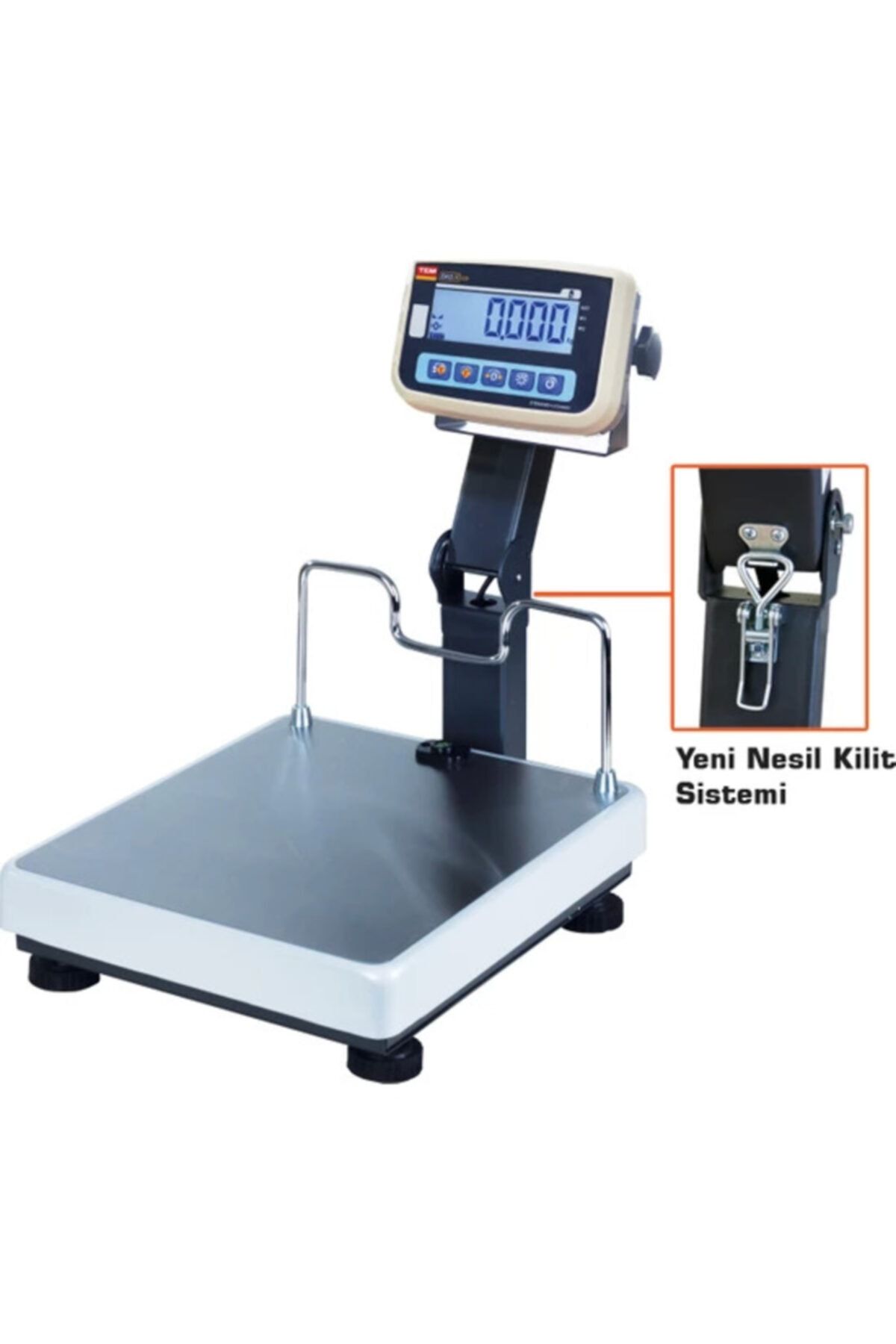 TEM Eko Lcd Ekran Kırılır Boyun Tartım Baskül 150 Kg 35 X 40 Cm