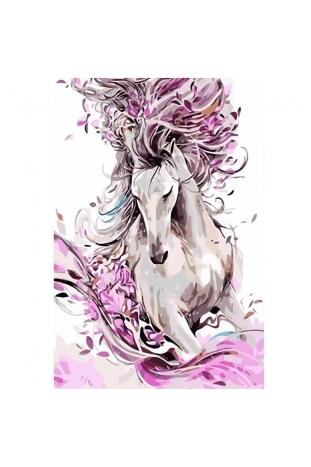 Fupe Shop Masal Ve At Sayılarla Boyama Seti Kasnaklı 90 X 110 Cm