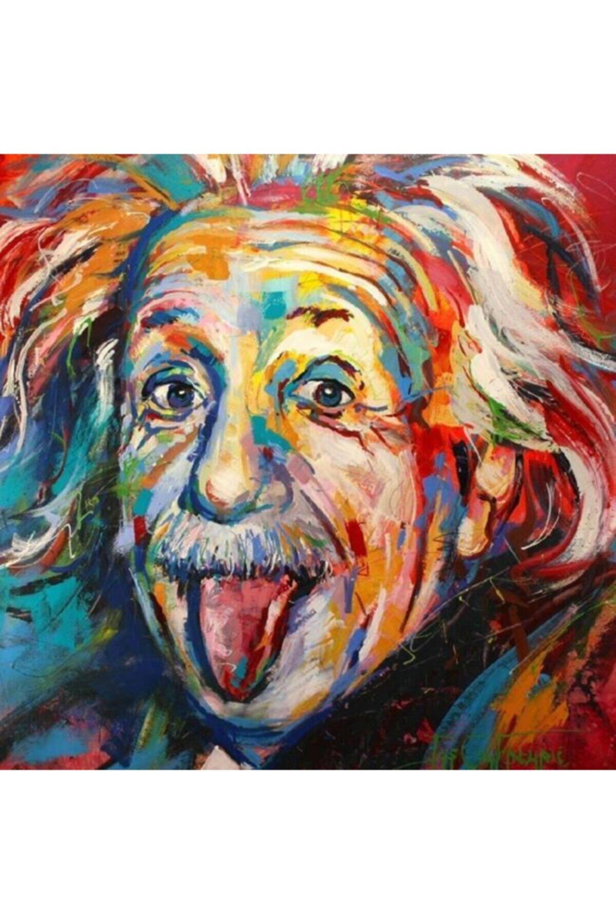 Fupe Shop Albert Einstein Sayılarla Boyama Seti Kasnaklı 90 X 110 Cm