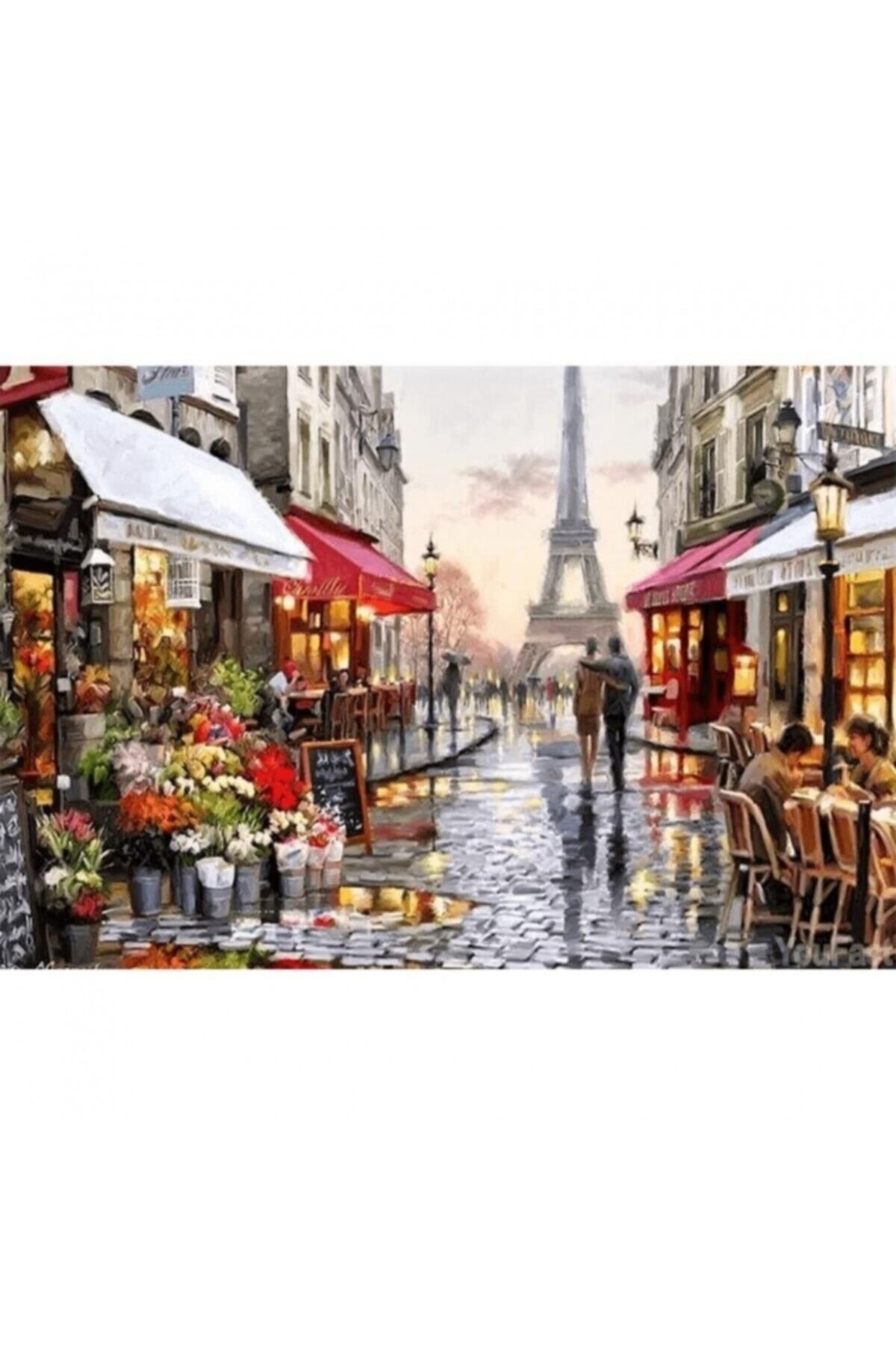 Fupe Shop Aşıklar Şehri Sayılarla Boyama Seti Kasnaklı 70 X 90 Cm