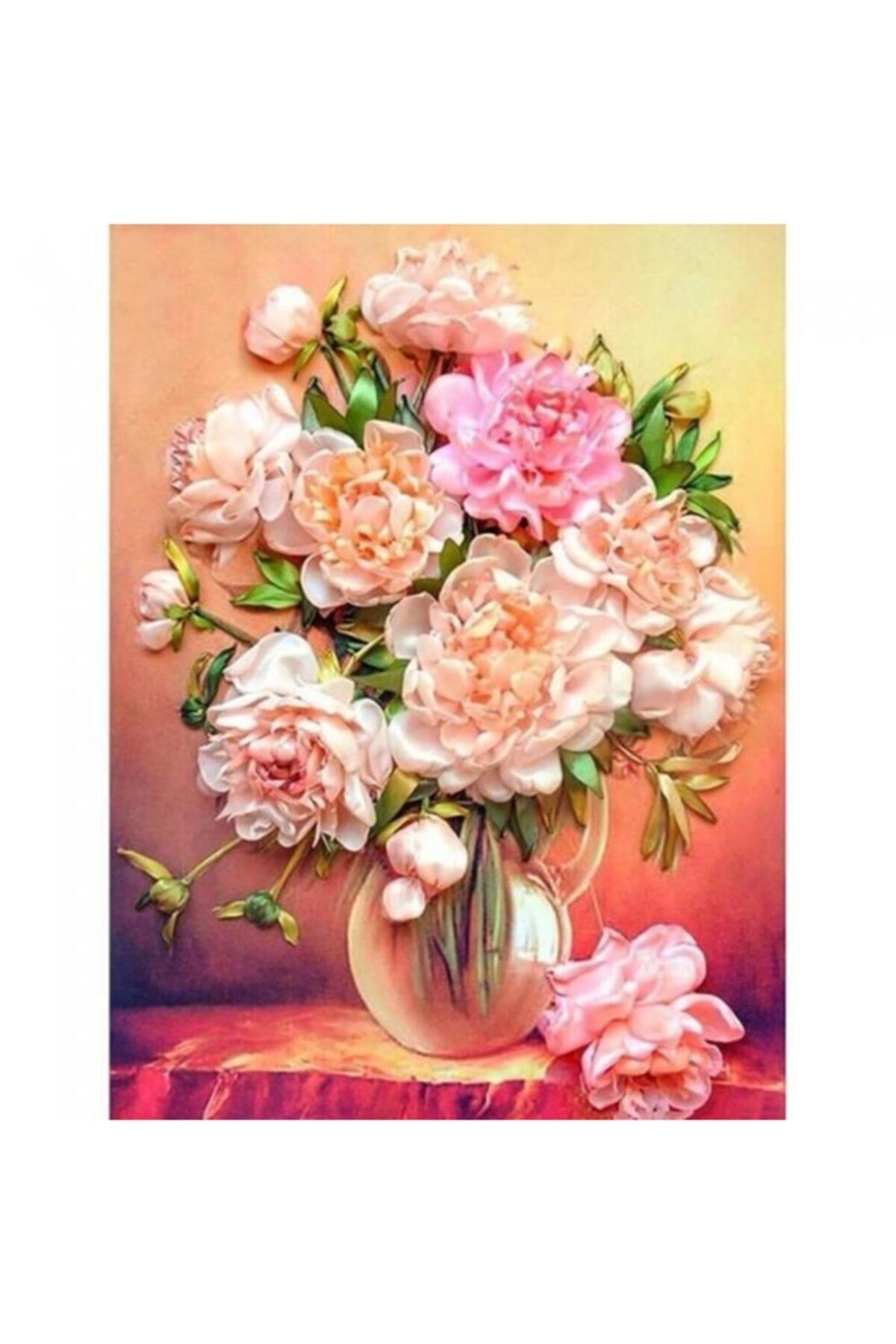 Fupe Shop Bir Demet Sakayık Renkli Sayılarla Boyama Seti Kasnaklı 60 X 75 Cm