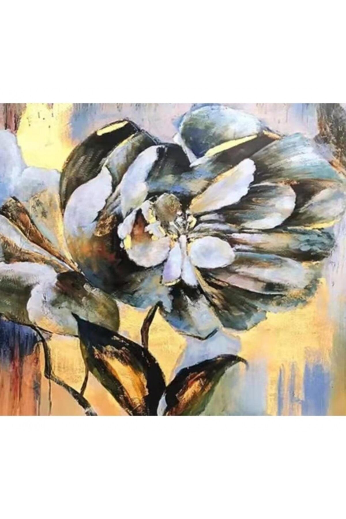 Fupe Shop Çiçeğin Hikayesi Sayılarla Boyama Seti Kasnaklı 60 X 75 Cm