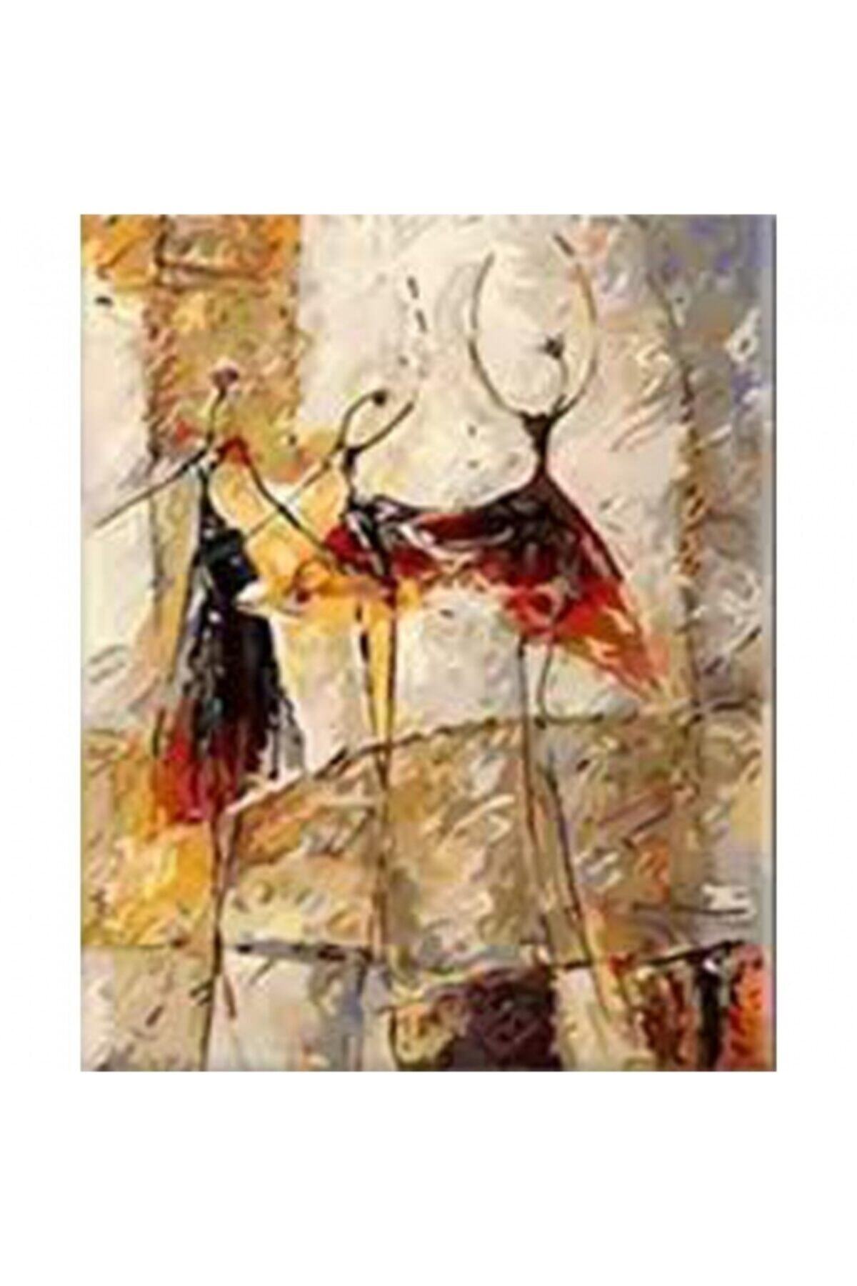 Fupe Shop Çöl Dansı 2 Sayılarla Boyama Seti Kasnaklı 90 X 110 Cm