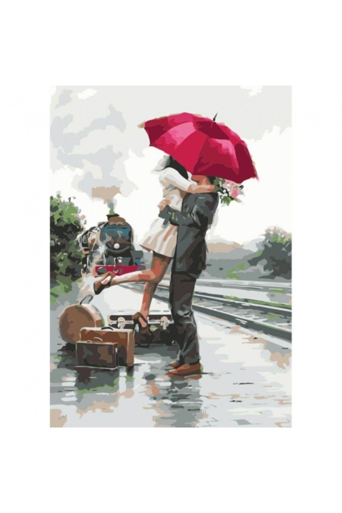 Fupe Shop Elveda Romantizmi Sayılarla Boyama Seti Kasnaklı 90 X 110 Cm