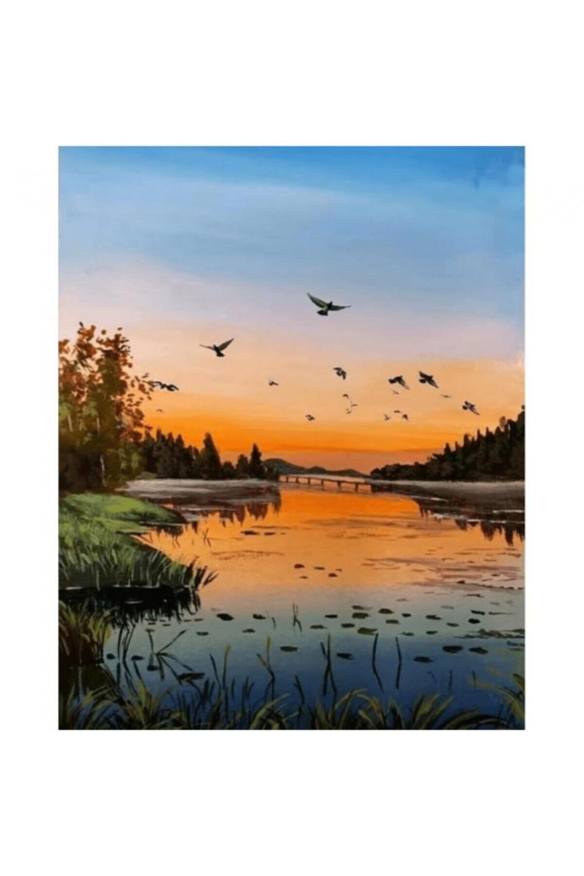 Fupe Shop Huzurla Buluşma Sayılarla Boyama Seti Kasnaklı 90 X 110 Cm