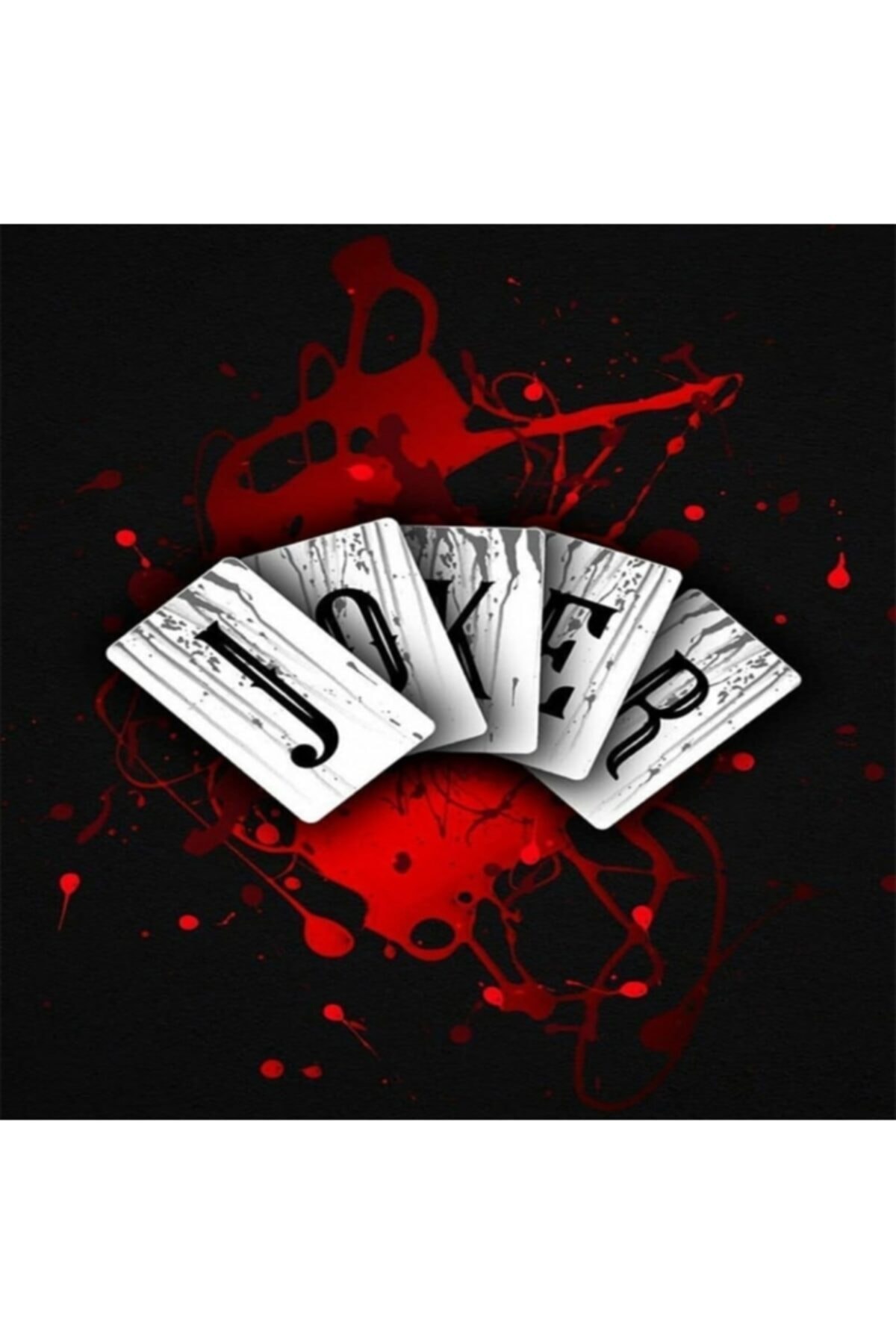 Fupe Shop Joker Kartları Sayılarla Boyama Seti Kasnaklı 70 X 90 Cm