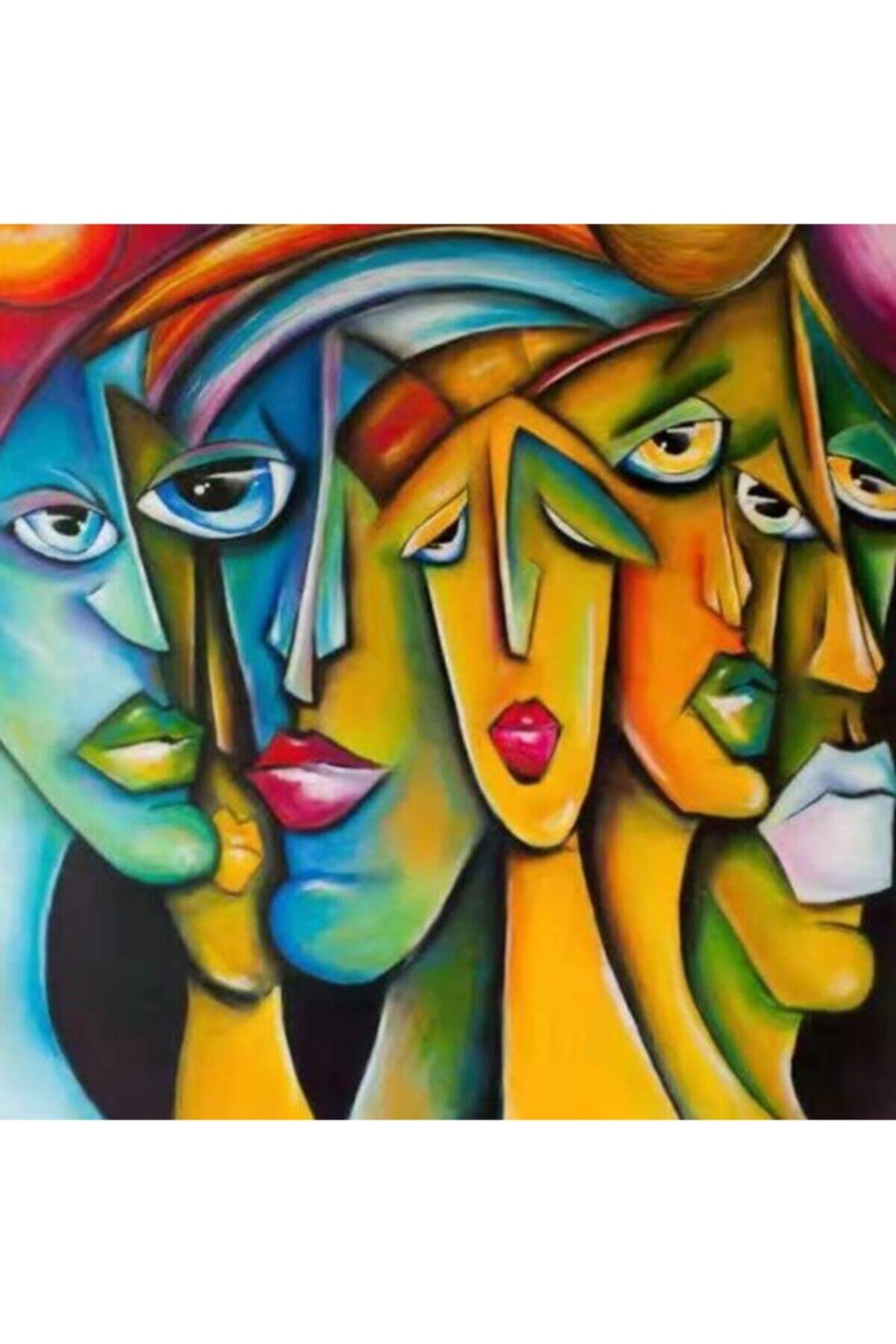 Fupe Shop Meşhur Insanlar Sayılarla Boyama Seti Kasnaklı 90 X 110 Cm