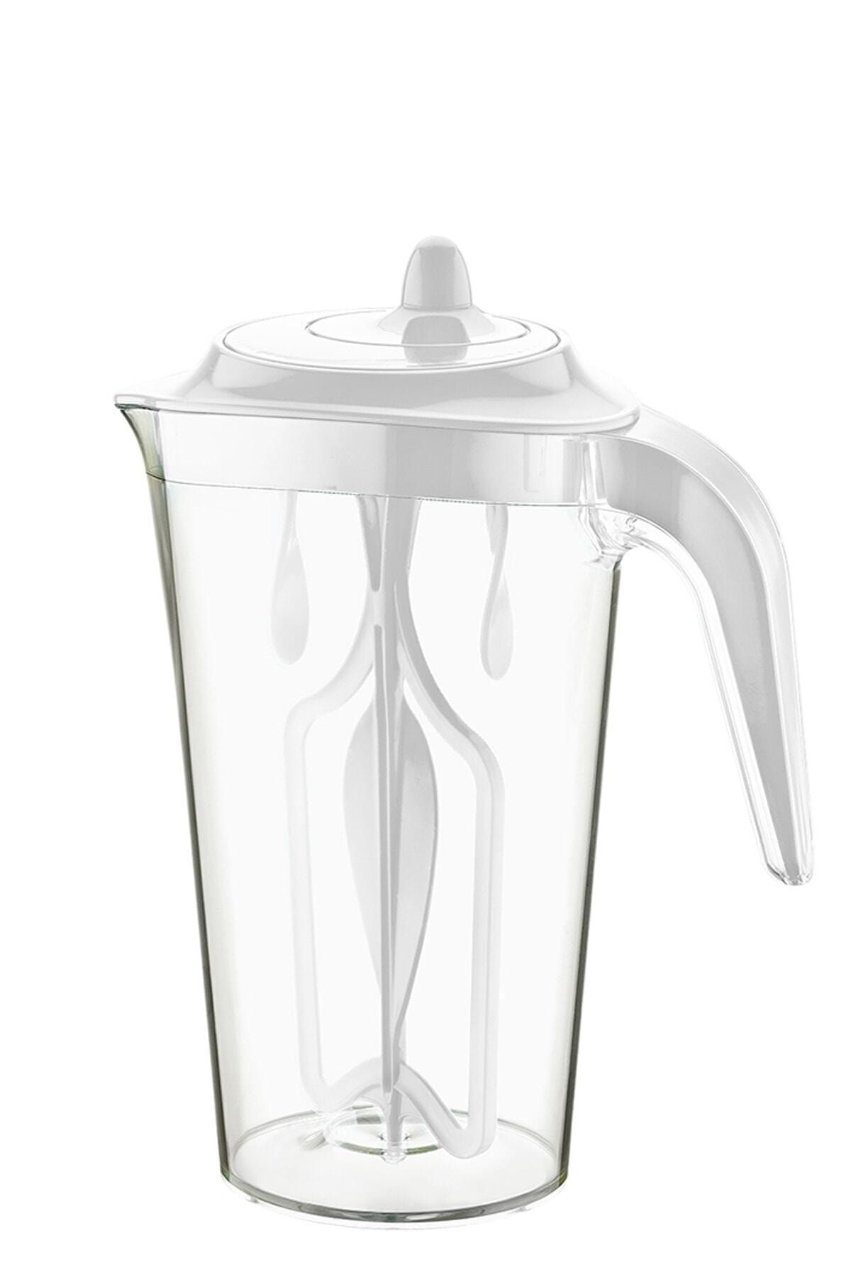 Kumbaraavm Ayran Çırpıcı Sürahi Beyaz Mikser Sürahi 2.2 Litre Su 195