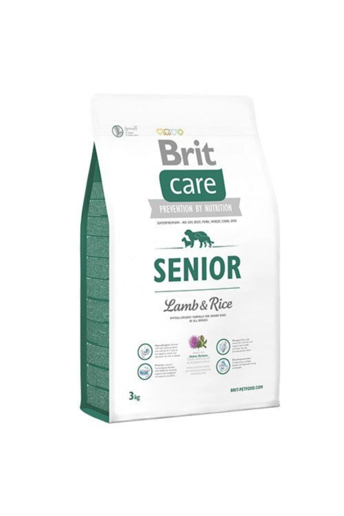 Brit Care Yaşlı Köpek Hipoalerjenik Kuzu Pirinç Köpek Maması 3 Kg