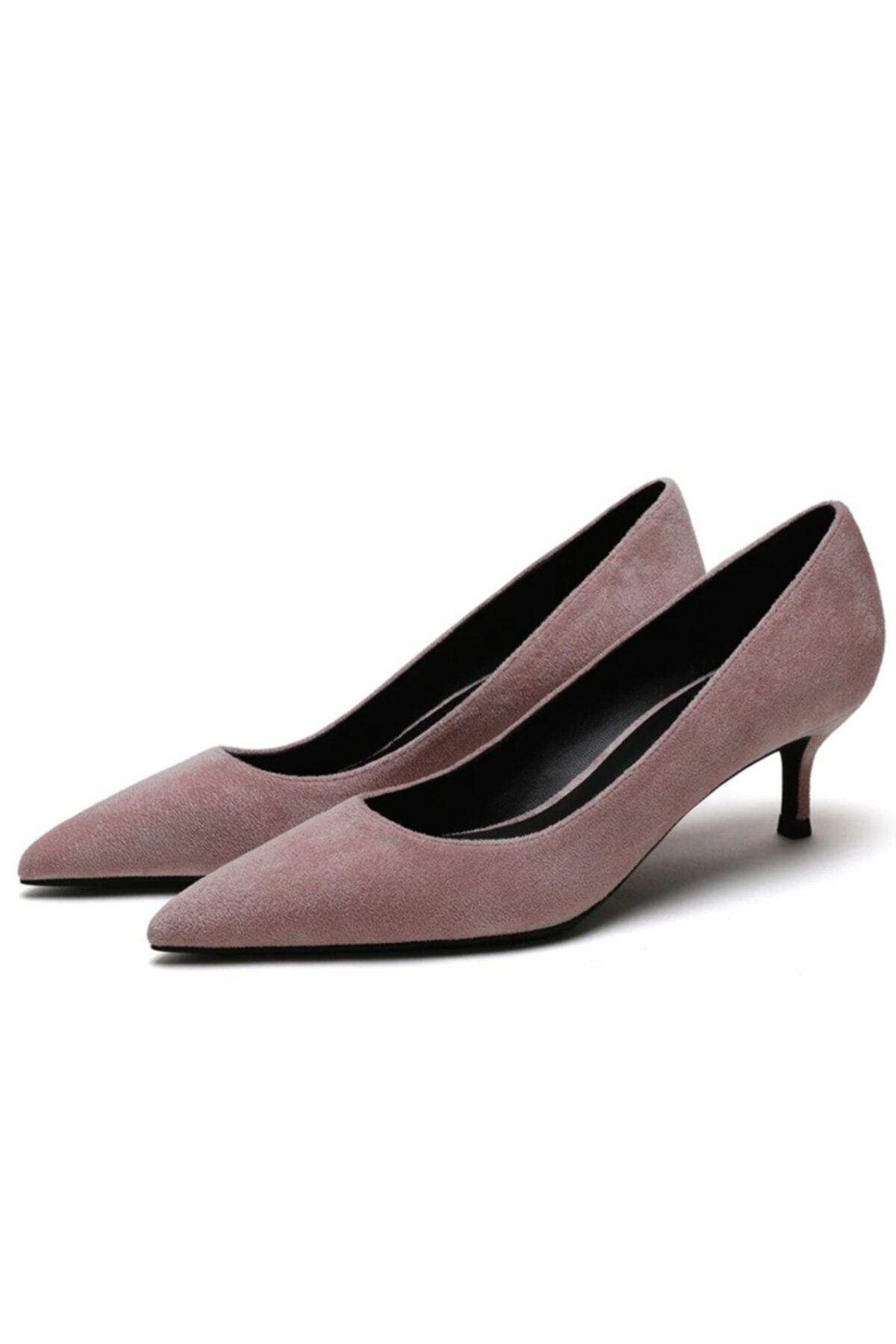 Picky Rose , Gül Kurusu Süet 5cm Topuk Stiletto