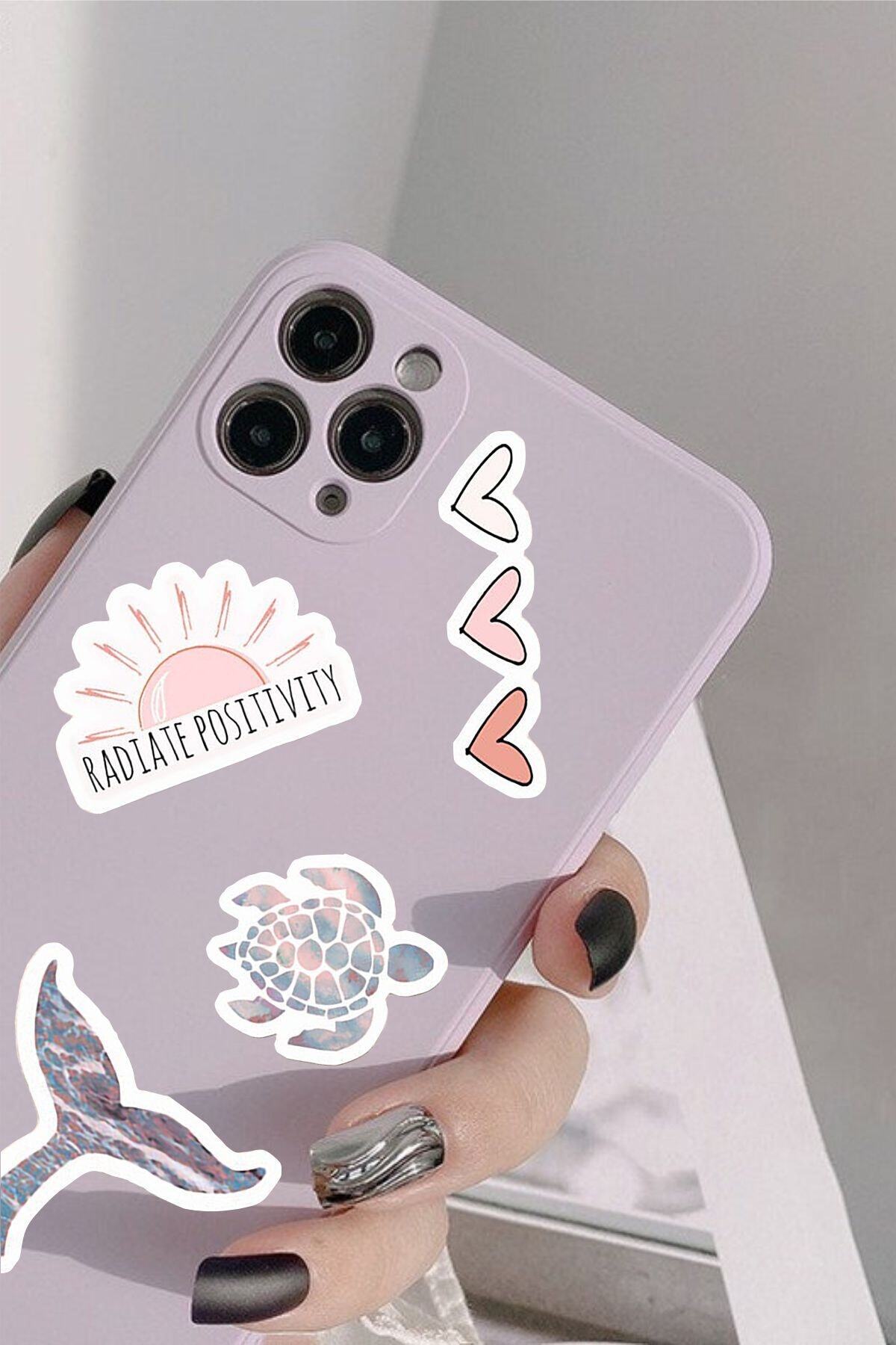 Duende Sticker - Pembe Tatil Dekoratif Telefon Tablet Laptop Stickerı