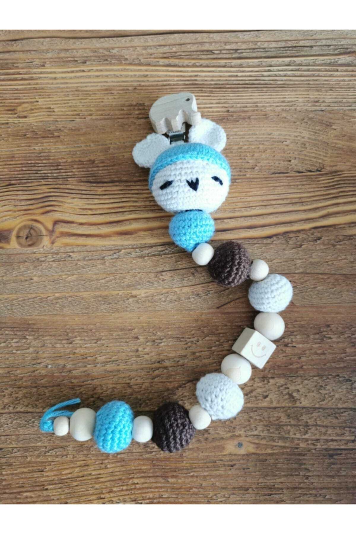 KAYRA BUTİK Amigurumi El Yapımı Organik Emzik Tutacağı