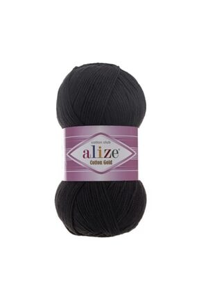 Cotton Gold Amigurumi Ipi 100 Gr El Örgü Ipi Punch Ipi 60 Siyah Image 0