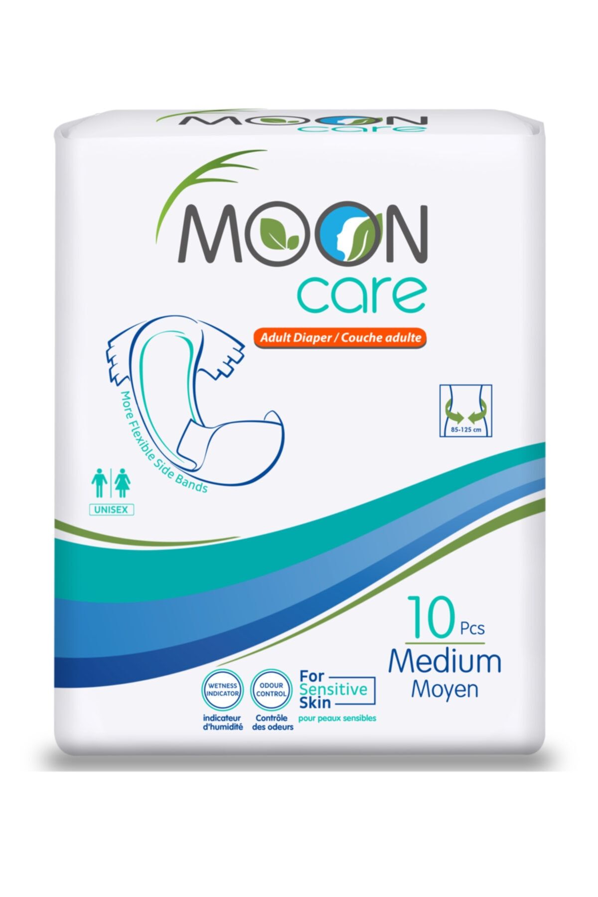 MOONCARE Belbantlı Yetişkin Hasta Bezi - Medium - 10 Adet
