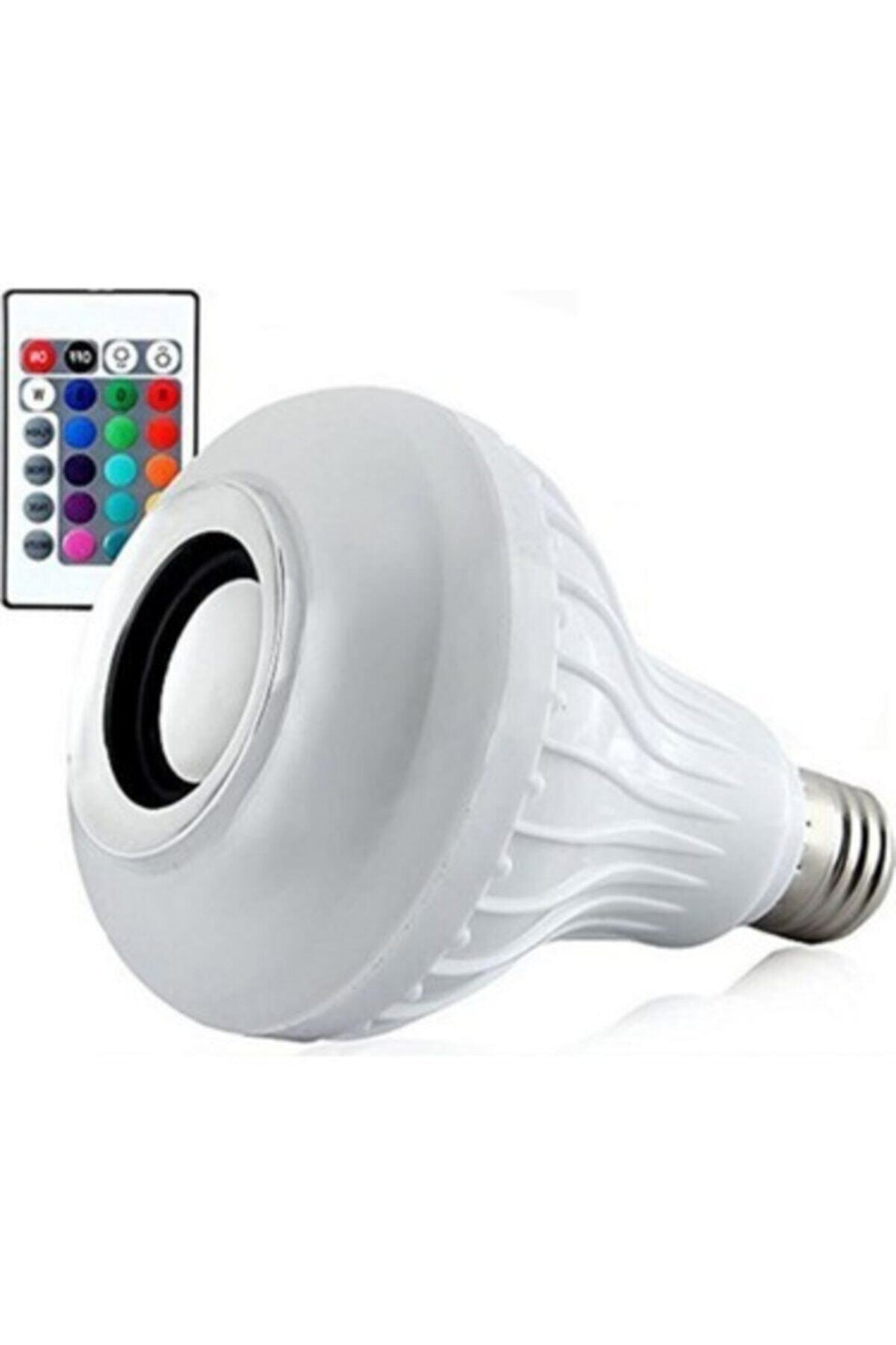 Yazgan Mühendislik Bluetooth Hoparlör Rgb Ledli Lamba Kumandalı Mp3 Çalar Ampul Renkli Ampul