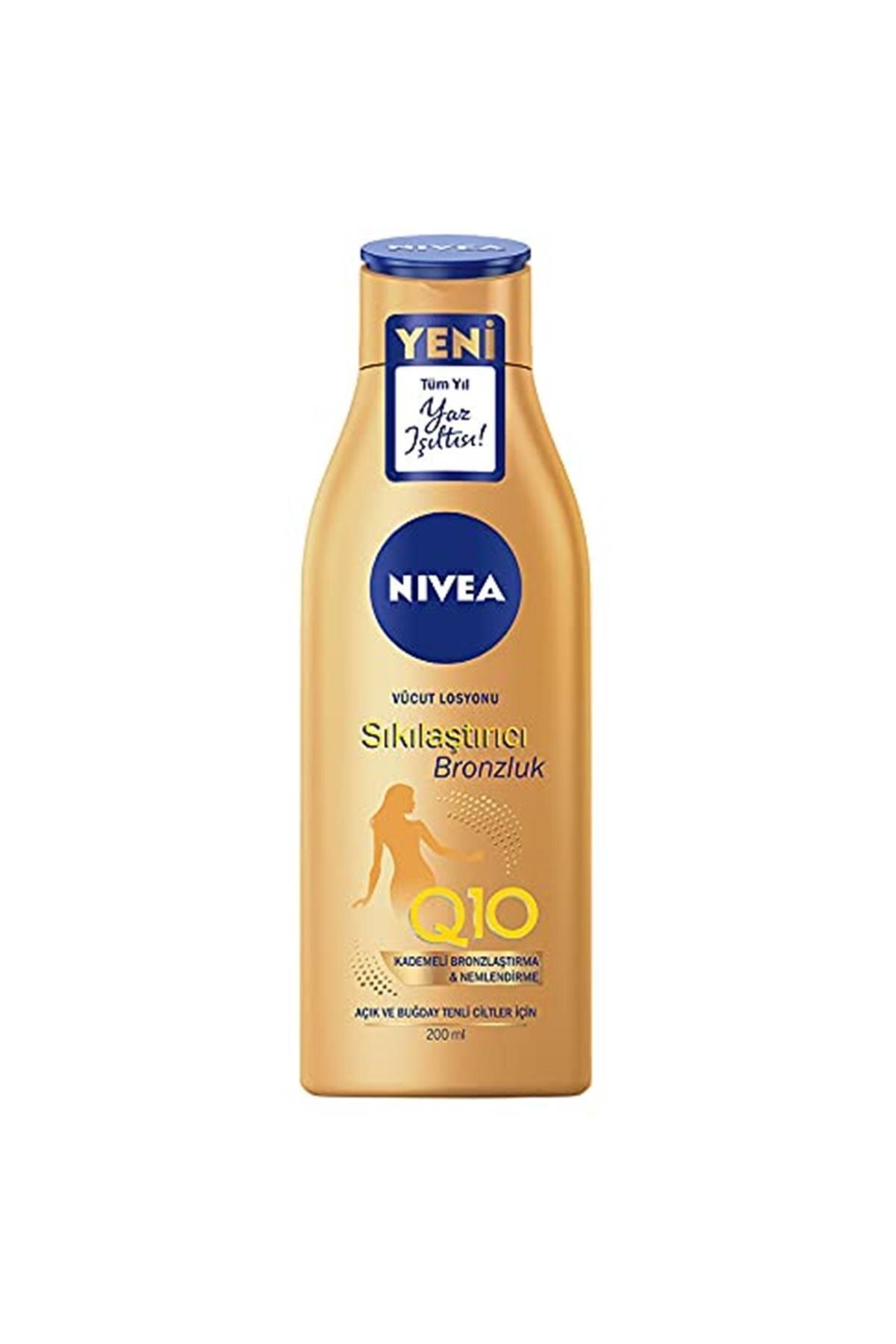 Nivea Q10 Sıkılaştırıcı Bronzluk Vücut Losyonu Kadın, 200 Ml