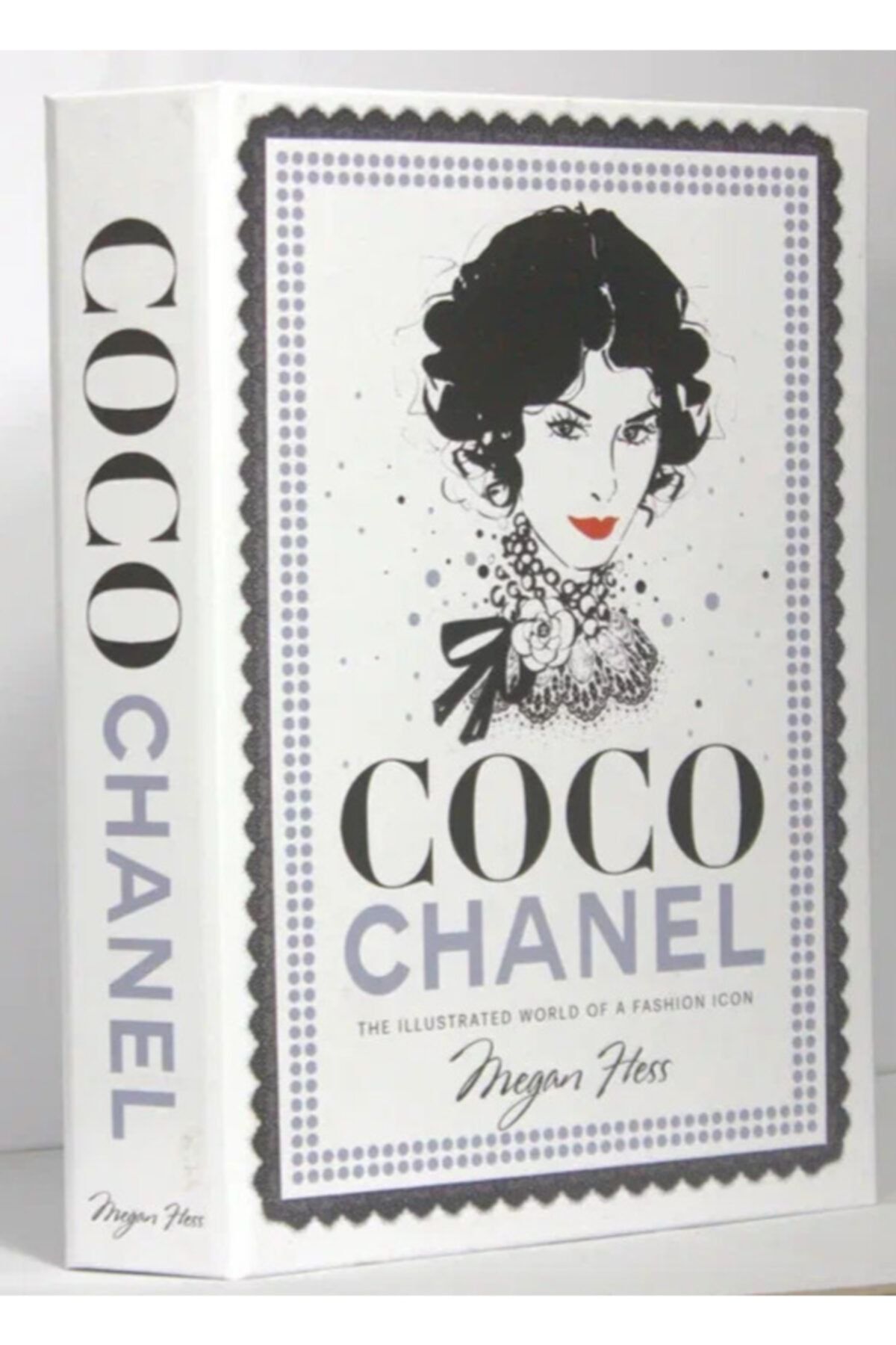 MagicHomeDecor Coco Chanel Beyaz Dekoratif Kitap Kutusu
