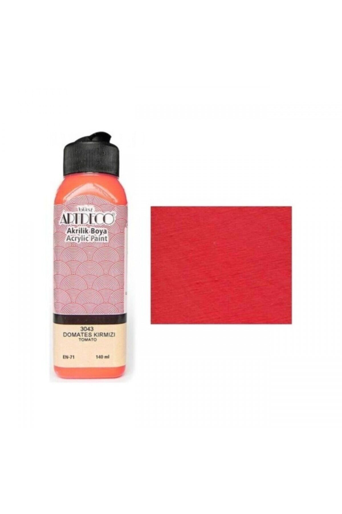 Artdeco 140ml Domates Kırmızı Akrilik Boya 3043