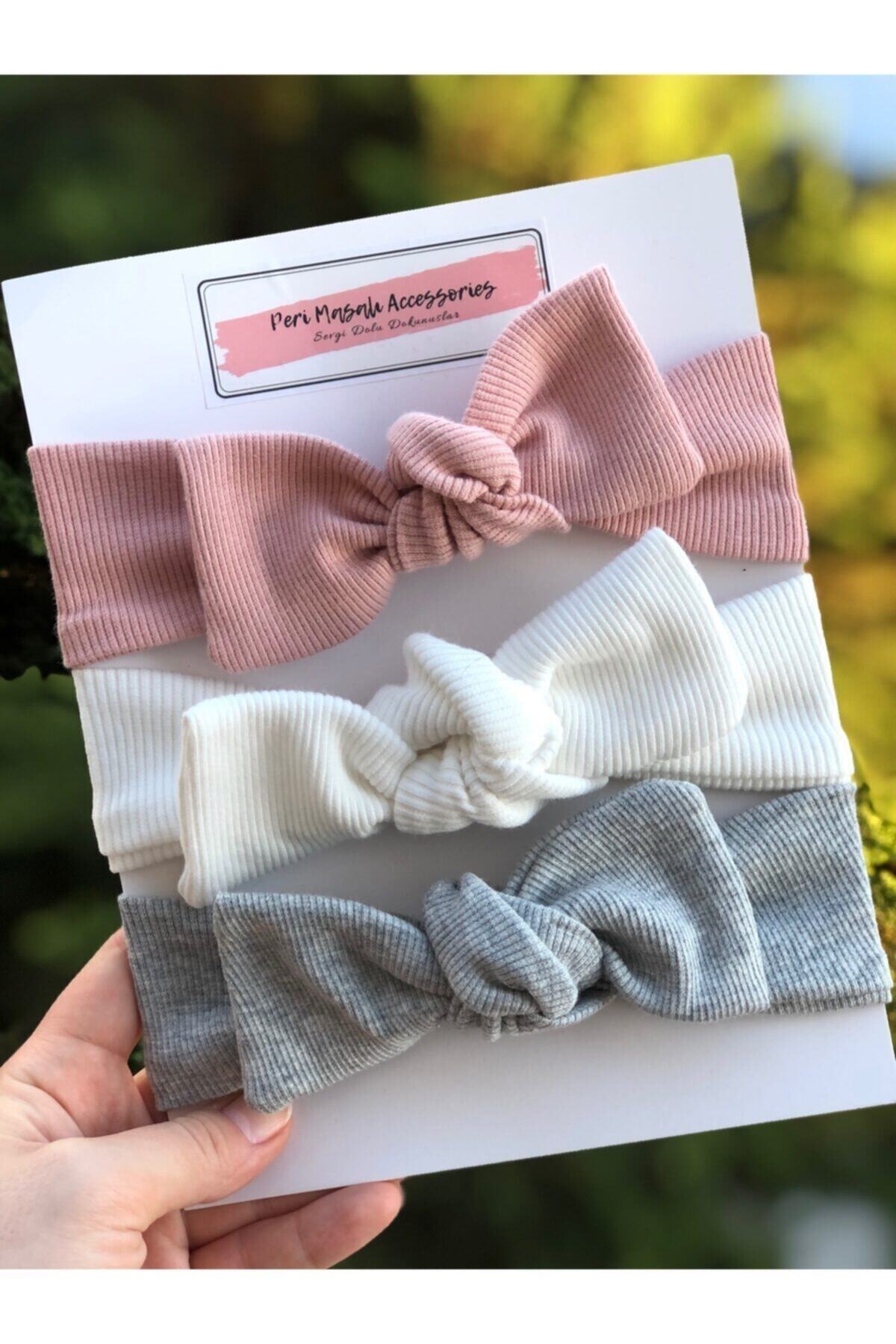 BABYLAND ACCESSORİES Kız Bebek/çocuk 3'lü Ribana Set (her Yaşa Uyumlu)