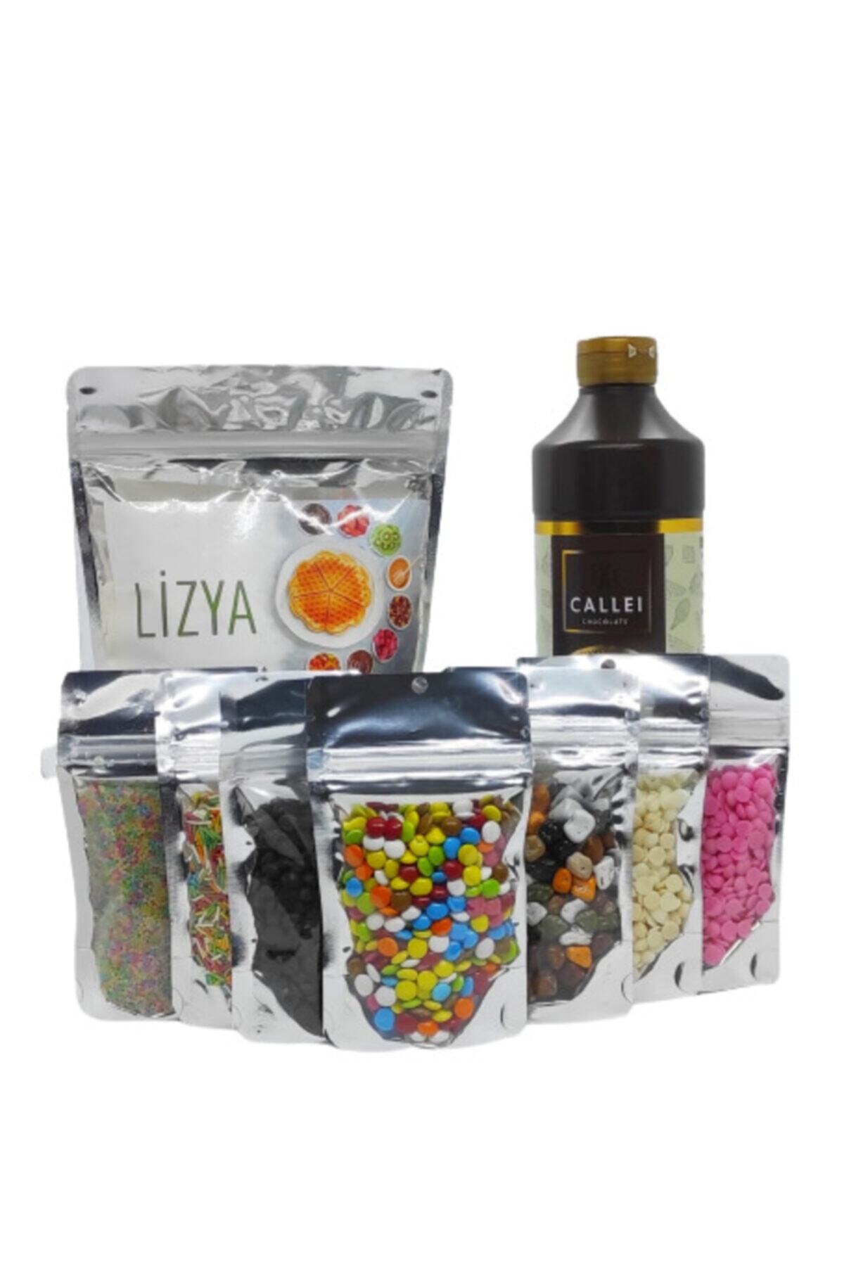 Callei Waffle Mega Box Karamel Çikolata Waffle Pasta Süsü