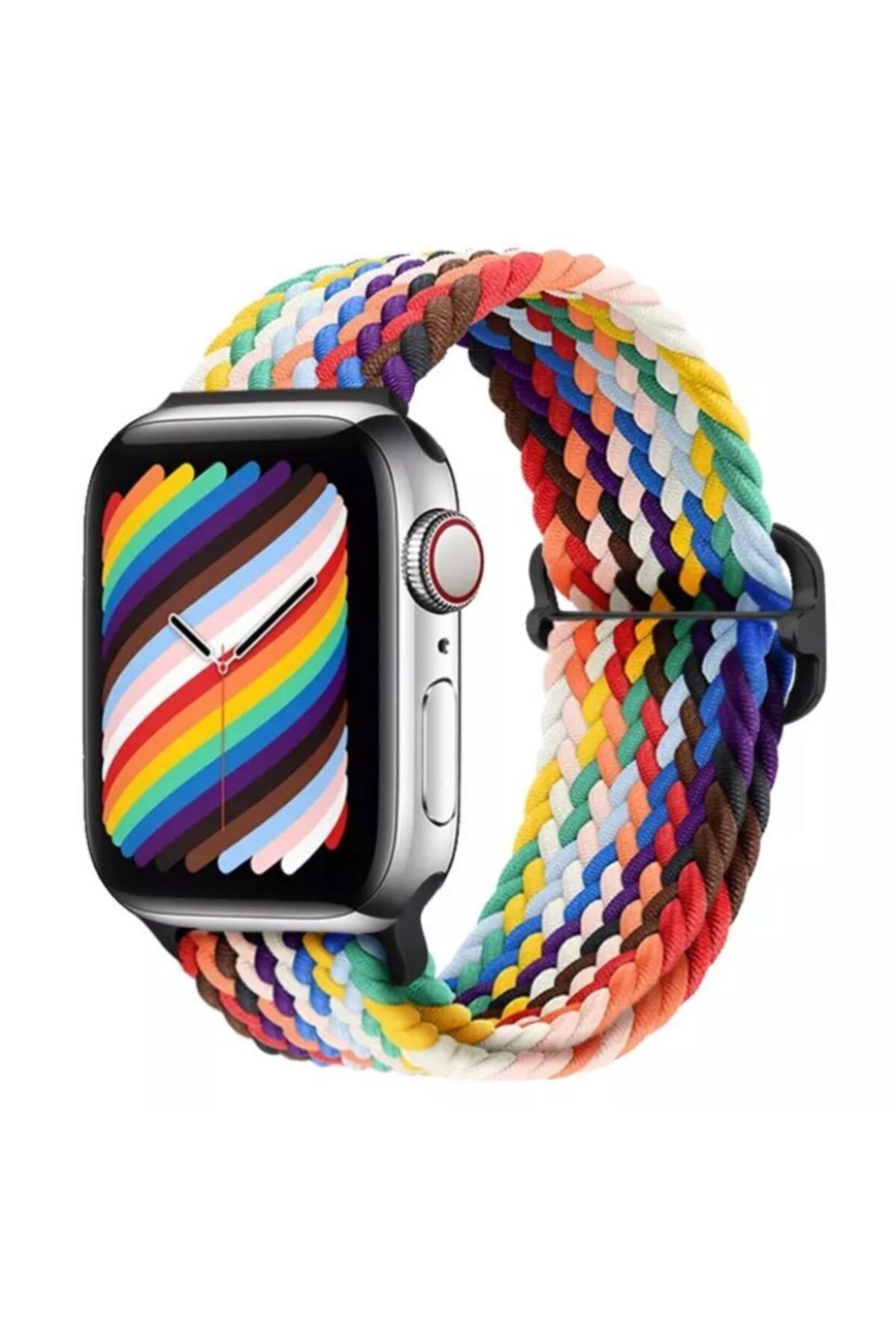 Hayal Kılıf Pride Edition Apple Watch 1-2-3-4-5-6-7-se Uyumlu Ayarlanabilir Örgü Solo Kordon 42-44-45mm