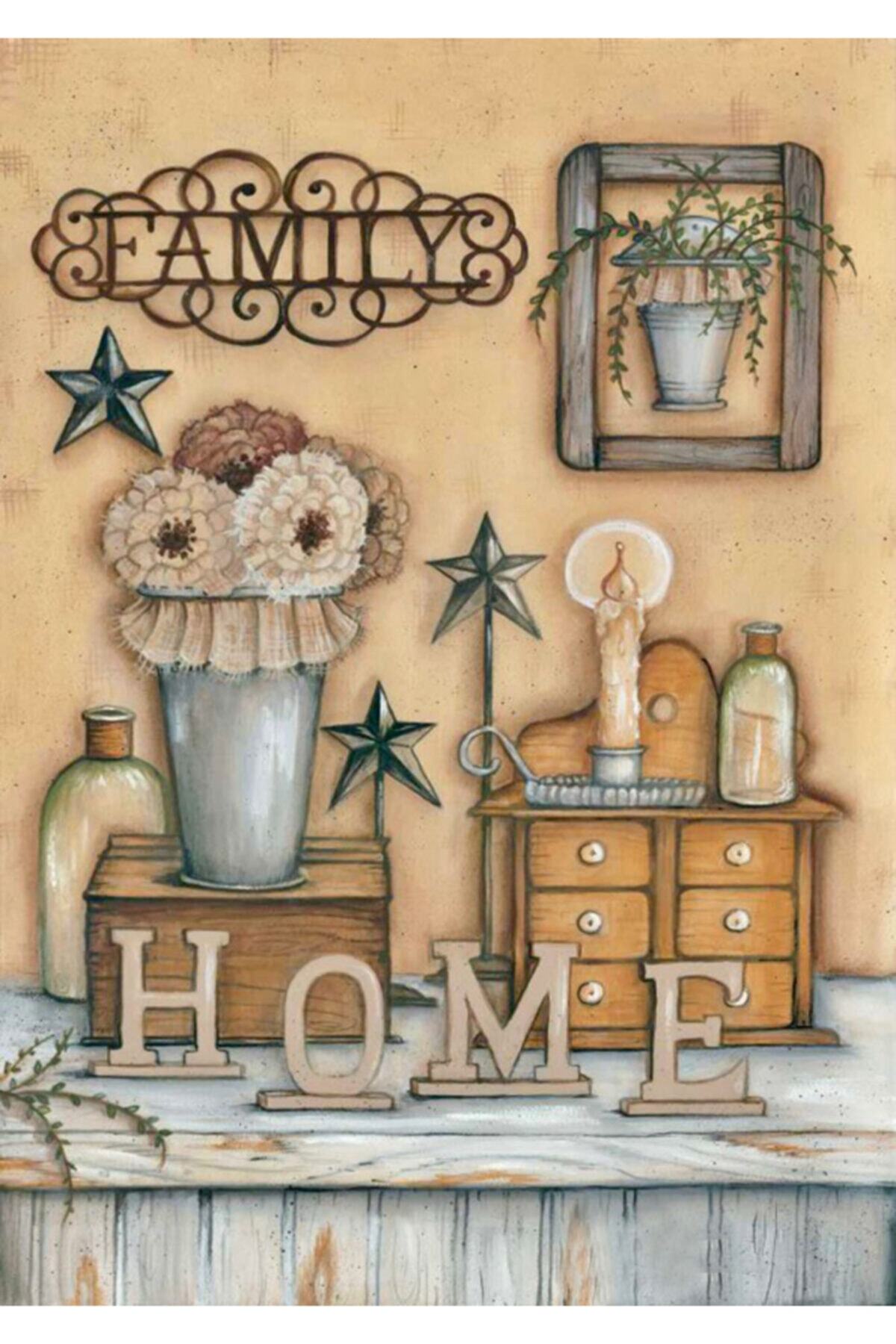 Rölyef Sanat Evi Kâğıt Rölyef Poster - Iç Mekan Dekoratif Resimler - 21x29 Cm ( 8 Adet )